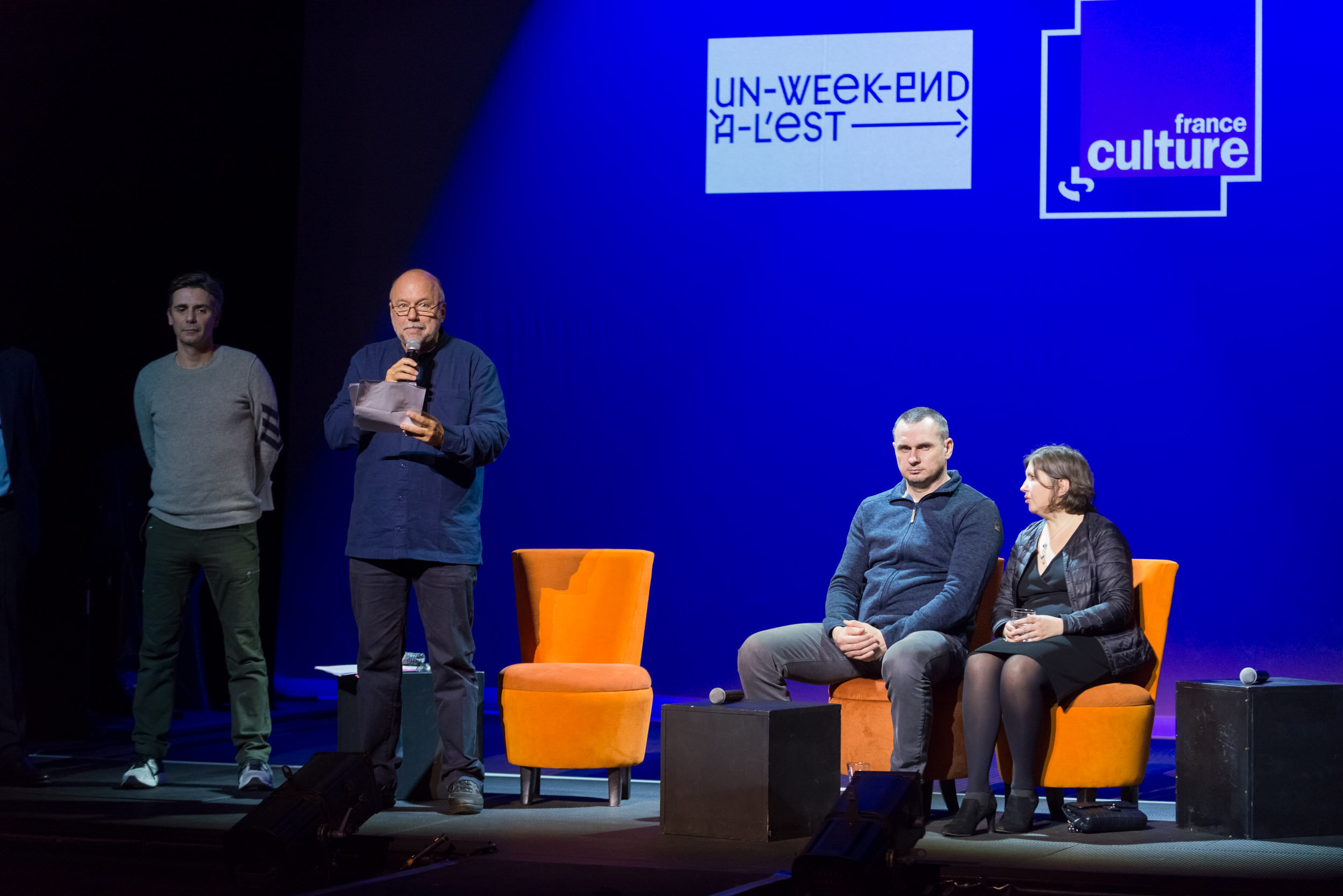 Andréi Kourkov, Oleg Sentsov et Irina Dmytrychyn