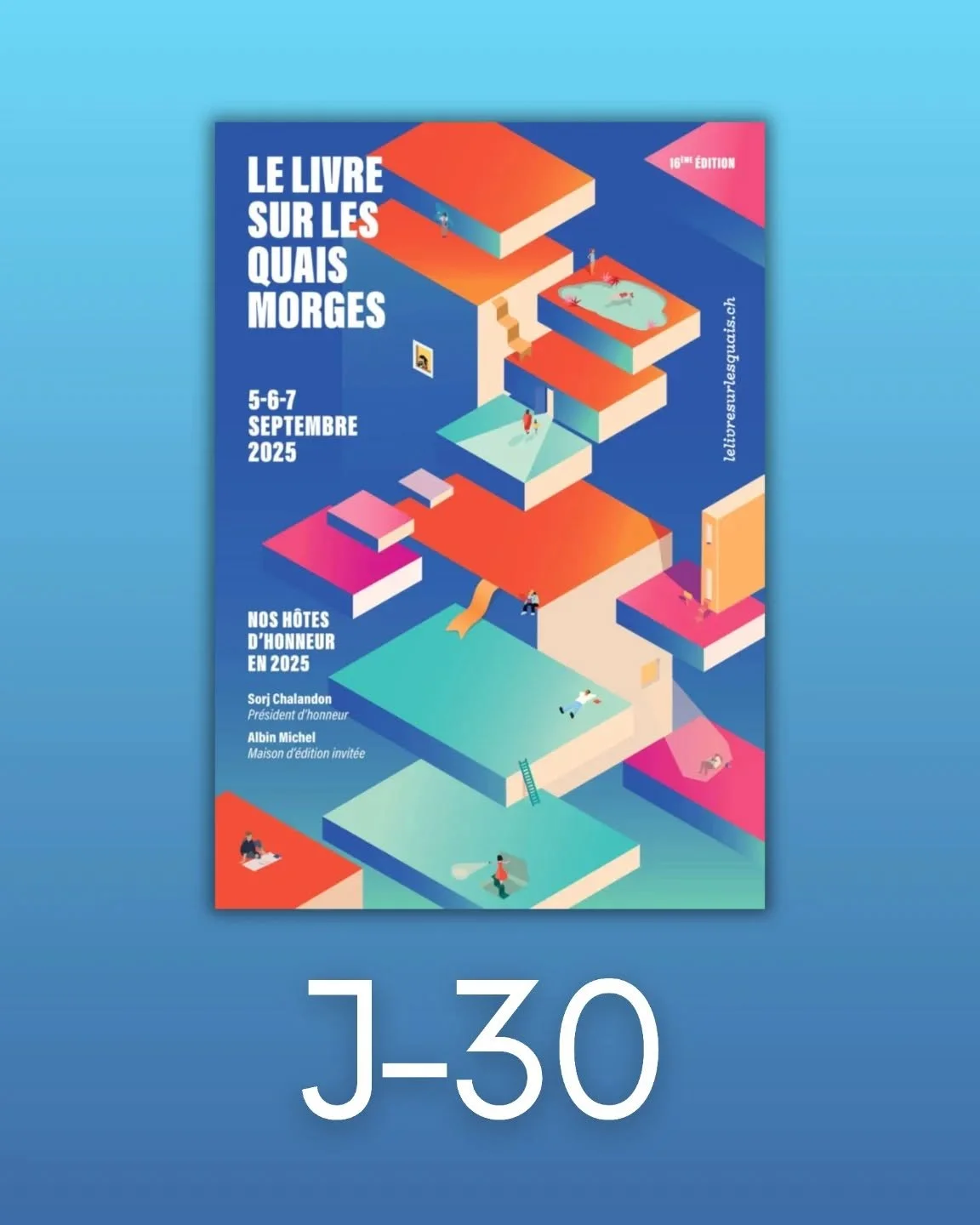 Le Livre sur les Quais, le festival de la rentr&eacute;e litt&eacute;raire en Suisse, c'est d&eacute;j&agrave; dans un mois ! 

Cette 16&egrave;me &eacute;dition met &agrave; l'honneur en tant que pr&eacute;sident Sorj Chalandon, ainsi que la maison 