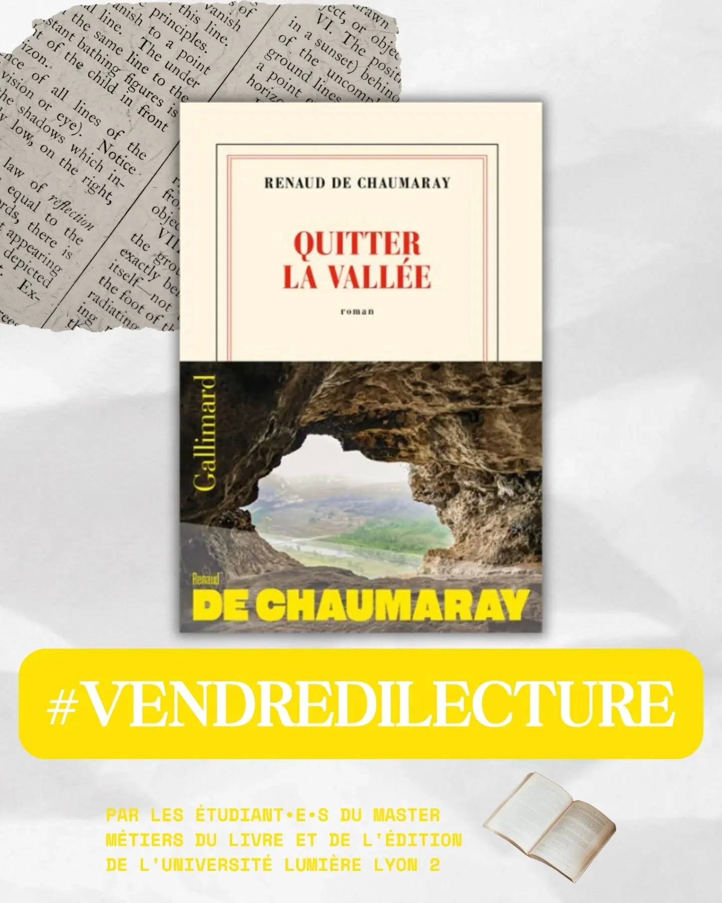 Nous poursuivons notre joyeuse collaboration avec les &eacute;tudiant&bull;e&bull;s en master 1 m&eacute;tiers du livre et de l'&eacute;dition &agrave; l'Universit&eacute; Lumi&egrave;re Lyon 2. D&eacute;couvrez leur proposition de #vendredilecture &