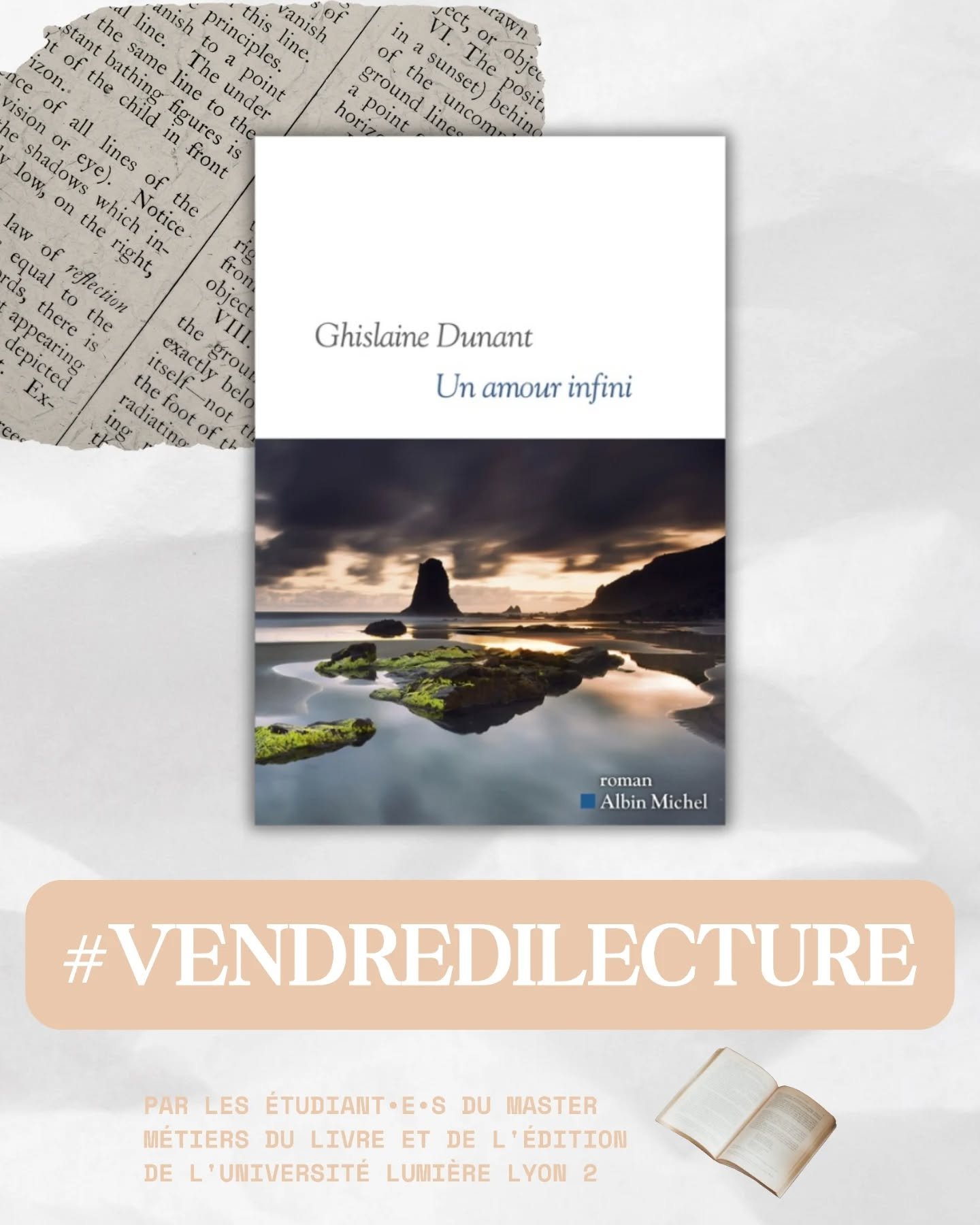 Nous poursuivons notre joyeuse collaboration avec les &eacute;tudiant&bull;e&bull;s en master 1 m&eacute;tiers du livre et de l'&eacute;dition &agrave; l'Universit&eacute; Lumi&egrave;re Lyon 2. D&eacute;couvrez leur proposition de #vendredilecture &