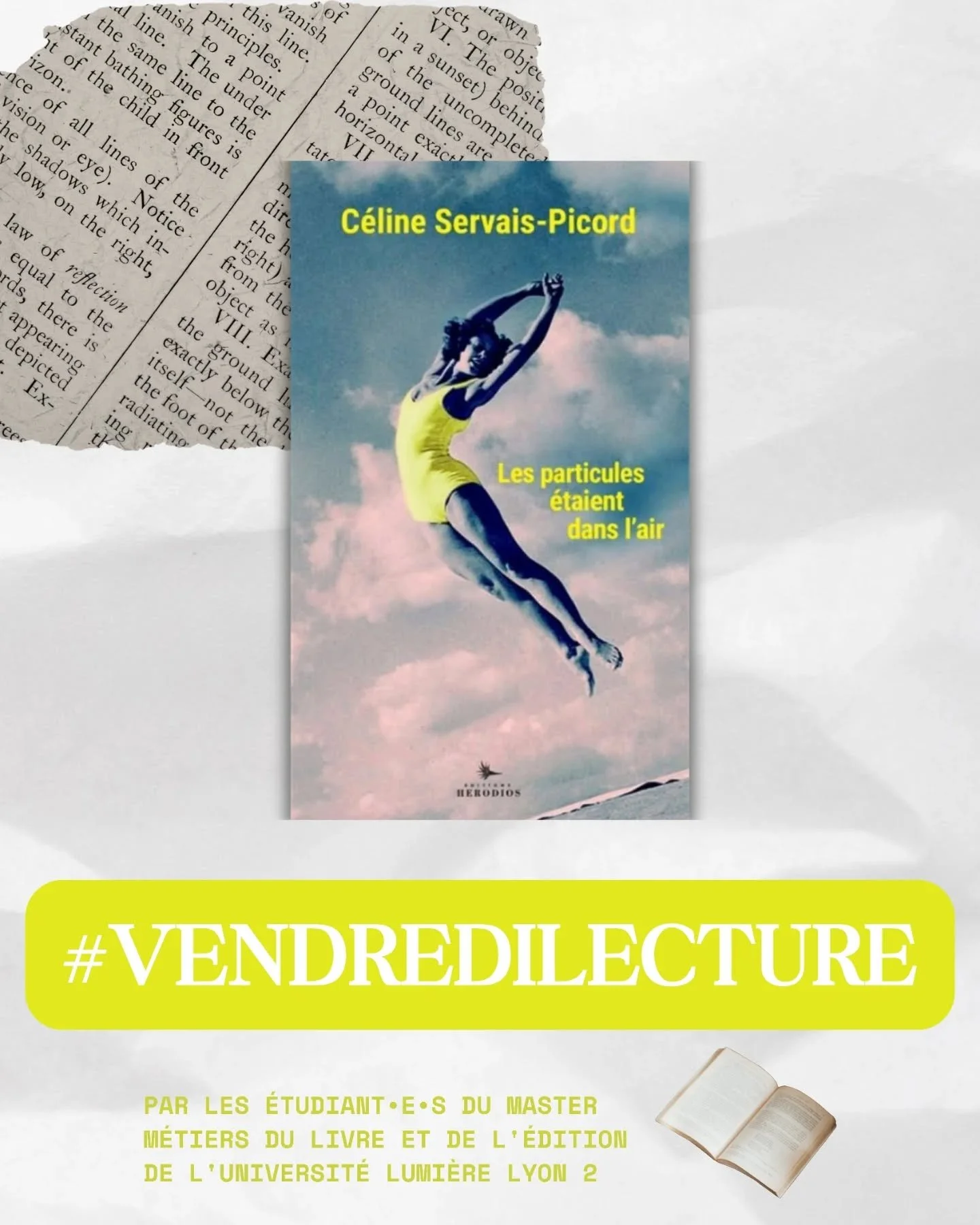 Nous poursuivons notre joyeuse collaboration avec les &eacute;tudiant&bull;e&bull;s en master 1 m&eacute;tiers du livre et de l'&eacute;dition &agrave; l'Universit&eacute; Lumi&egrave;re Lyon 2. D&eacute;couvrez leur proposition de #vendredilecture &