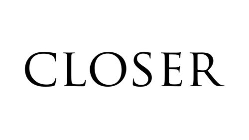 The word "CLOSER" written in black, uppercase letters on a white background.