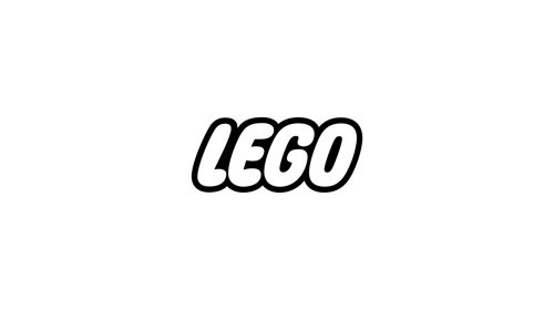 LEGO logo in black text on a white background.
