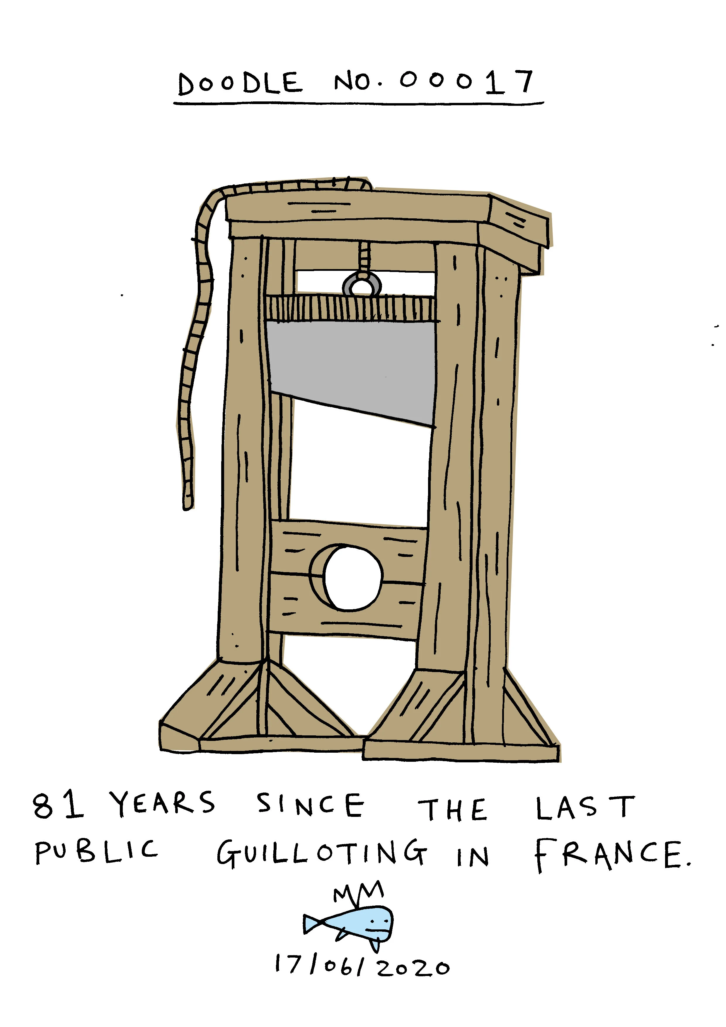GUILLOTINE Doodle No.00017 — MARINE MAMMAL