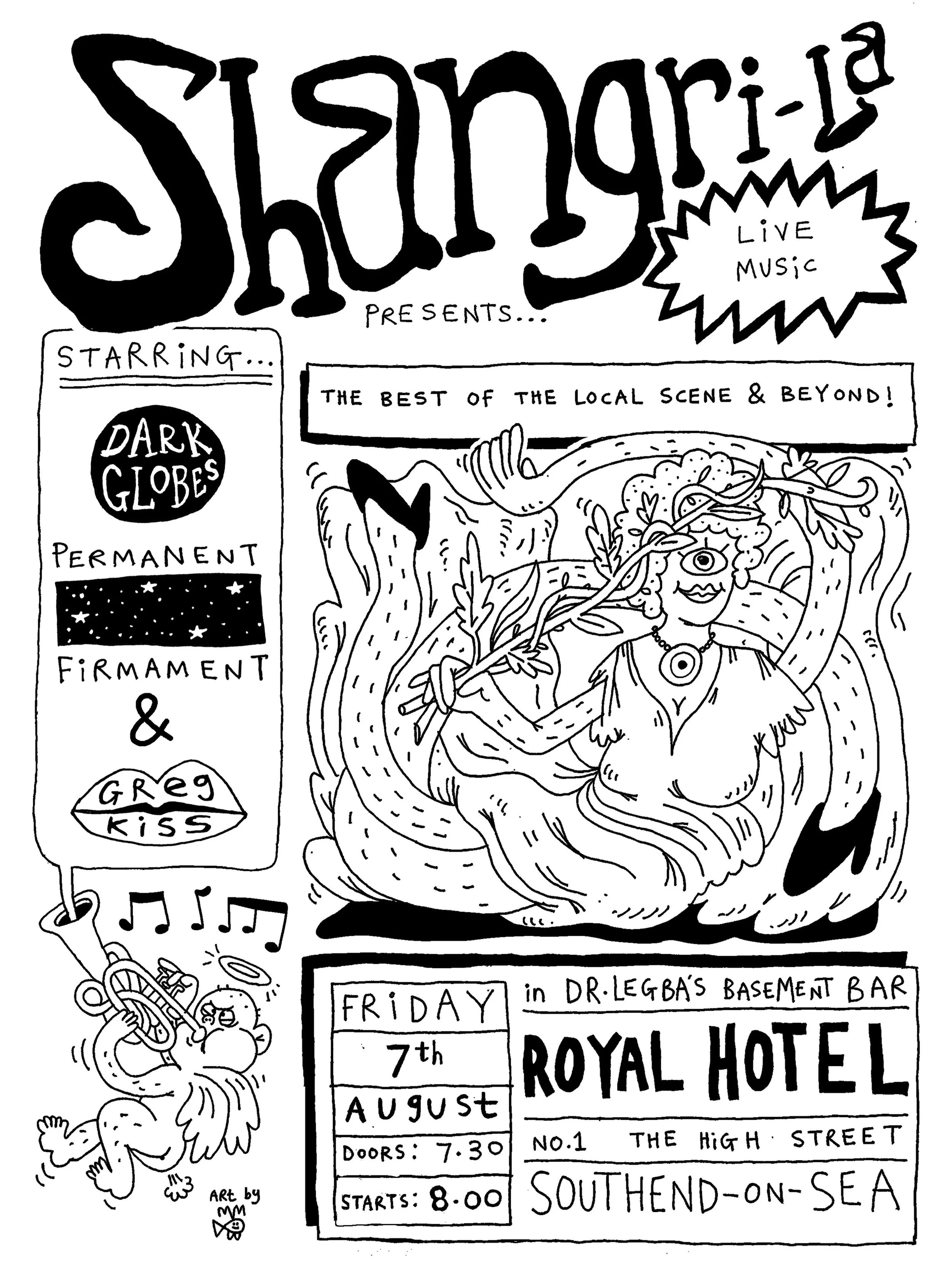 Poster for @___shangri_la__ (TONIGHT!)
@darkglobes 
@gregkissmusic 
Permanent Firmament