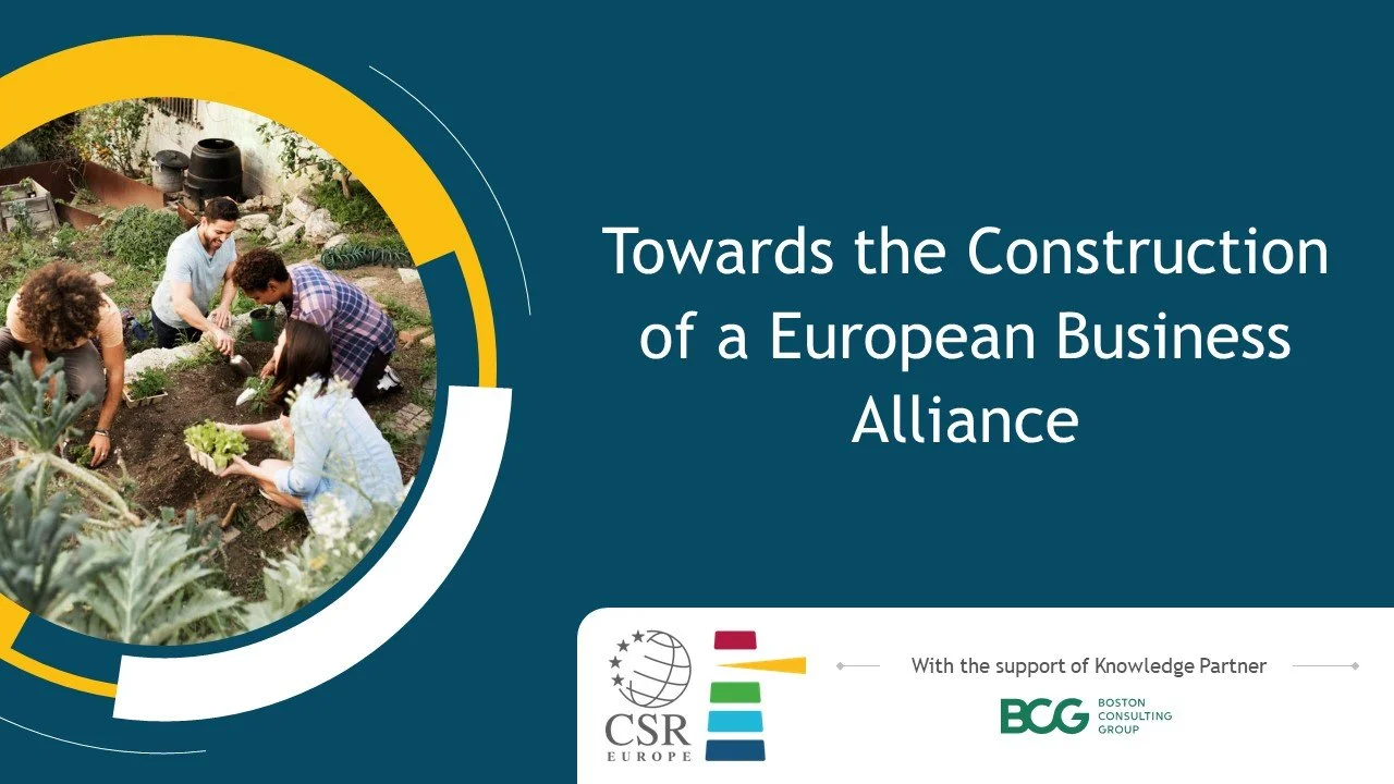 CSR Europe to Launch European Business Toolbox for Just Transition