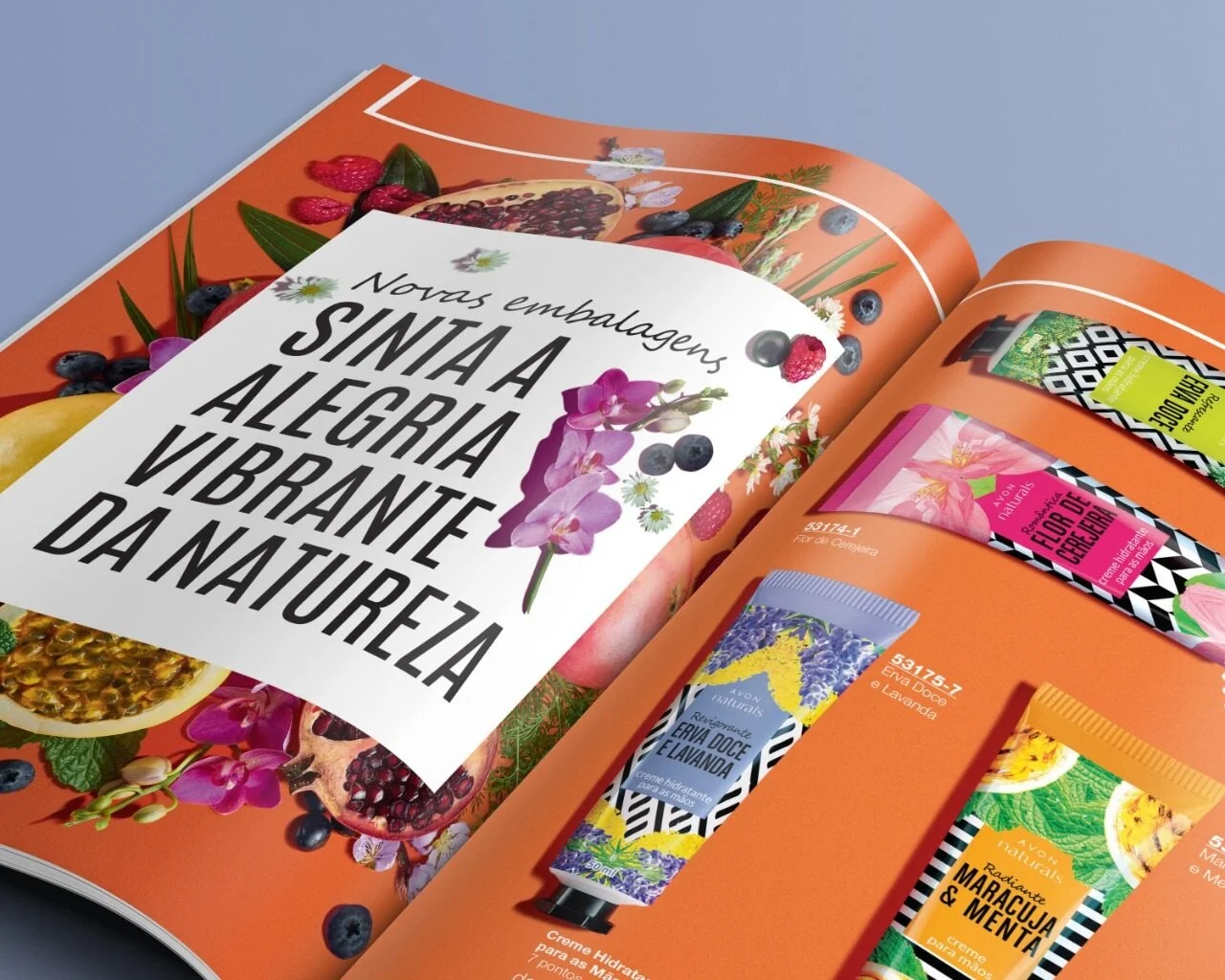  We work with solid and vibrant colors, following the energy and ingredients that are part of the product portfolio. 