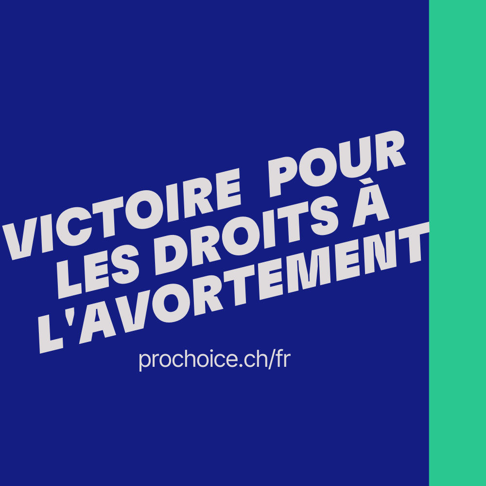 Victoire claire pour les droits à l'avortement ! La population a refusé de signer les textes des deux initiatives.