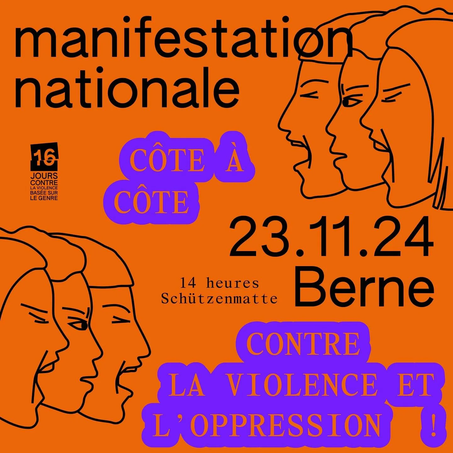 Manifestation des 16 jours contre la violence basée sur le genre