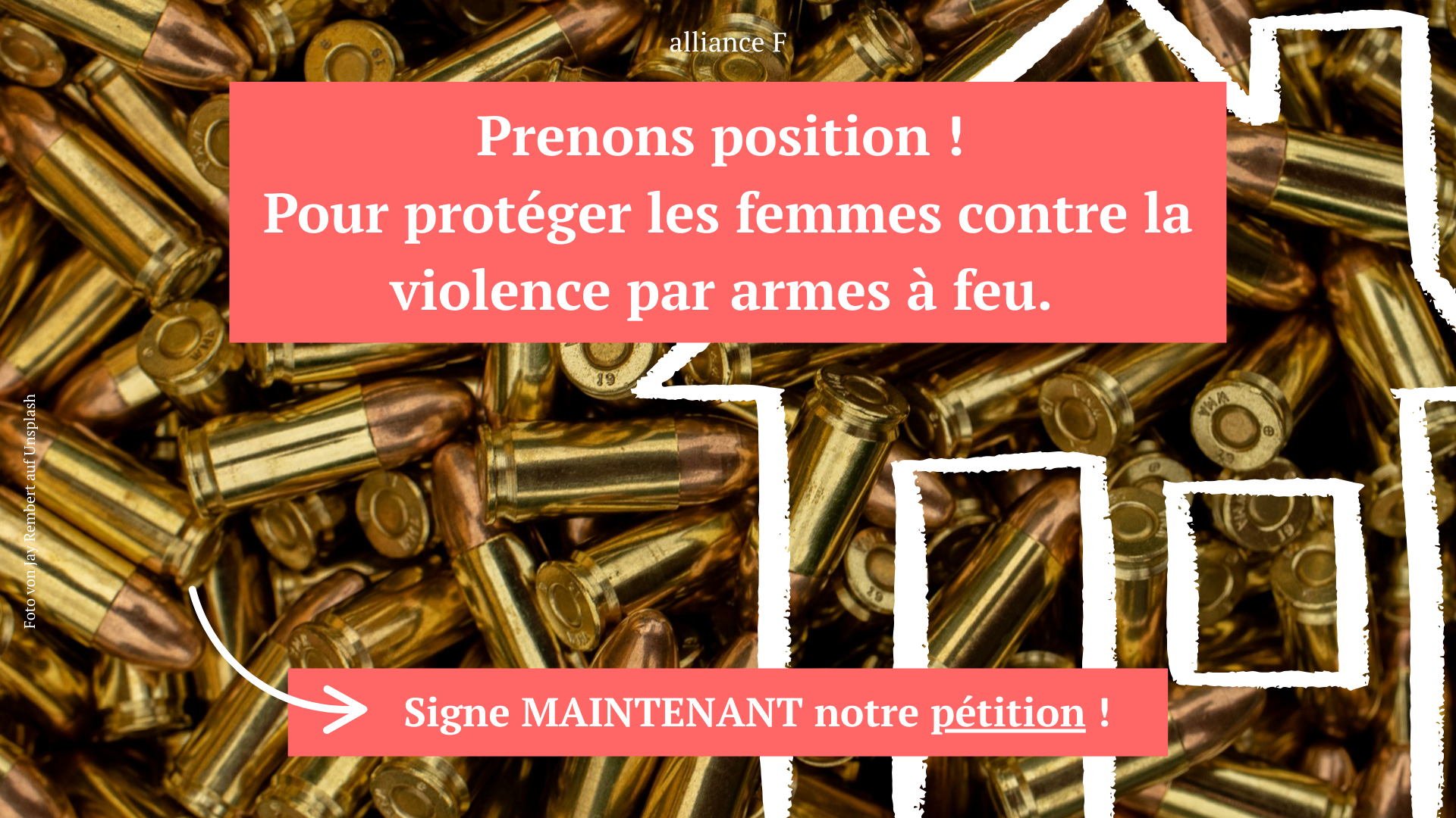 Pour protéger les femmes contre la violence des armes : une large alliance se mobilise contre la réintroduction des munitions de poche pour les militaires