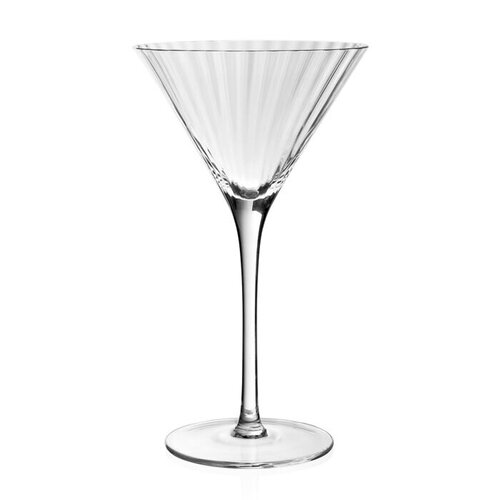 Vietri Regalia Deco Modern Classic Assorted Champagne Glass - Set of 4