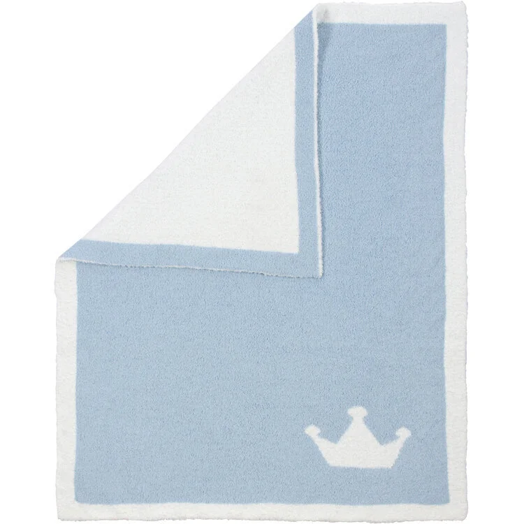Luxxe Reversible Baby Blanket Crown Malibu Luxxe