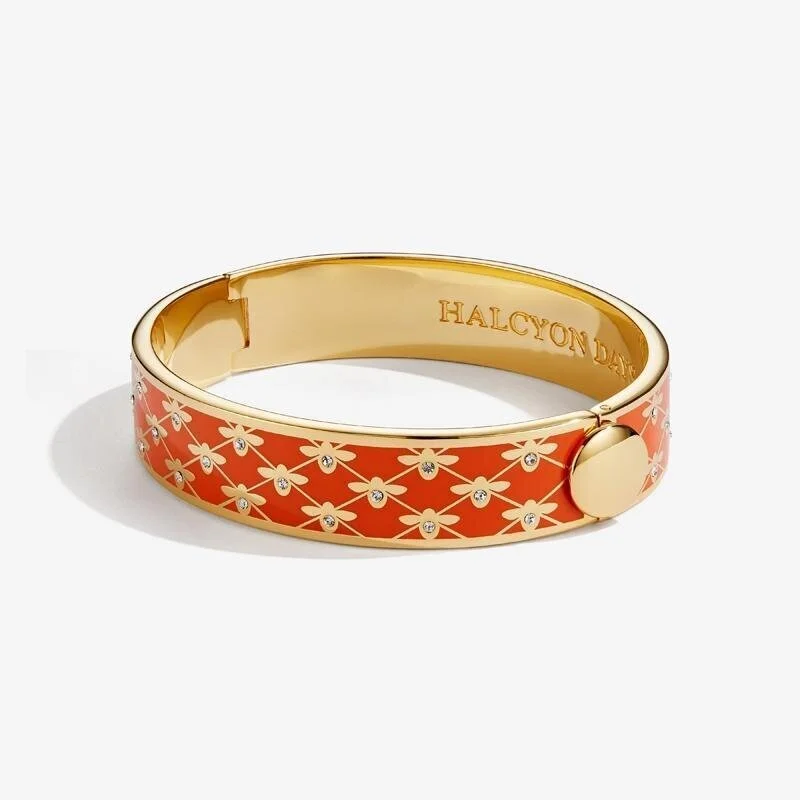 HALCYON DAYS バングル　ハルシオンデイズ　新品保管品 ハルシオンデイズバングルオレンジブレスレット