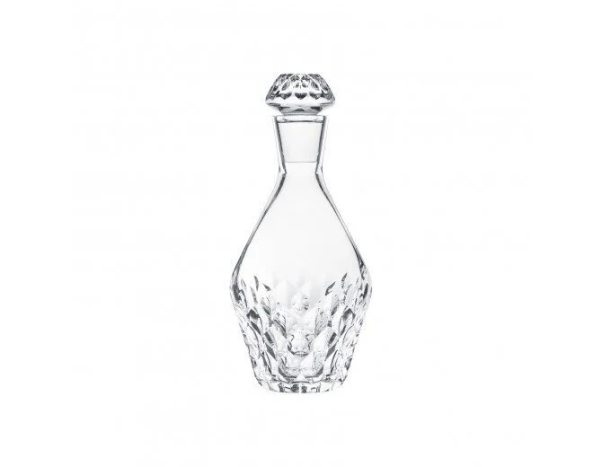 Folia Round Decanter St Louis Crystal