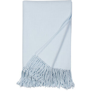Luxxe Fringe Throw-Lt Blue Malibu Luxxe