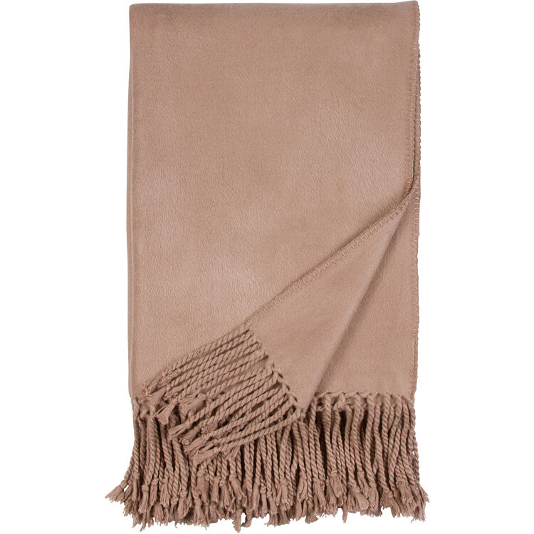 Luxxe Fringe Throw-Sand by Malibu Luxxe
