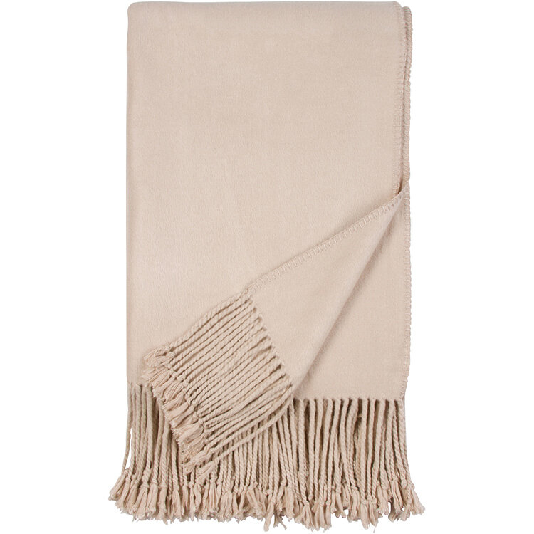 Luxxe Fringe Throw-Nude by Malibu Luxxe