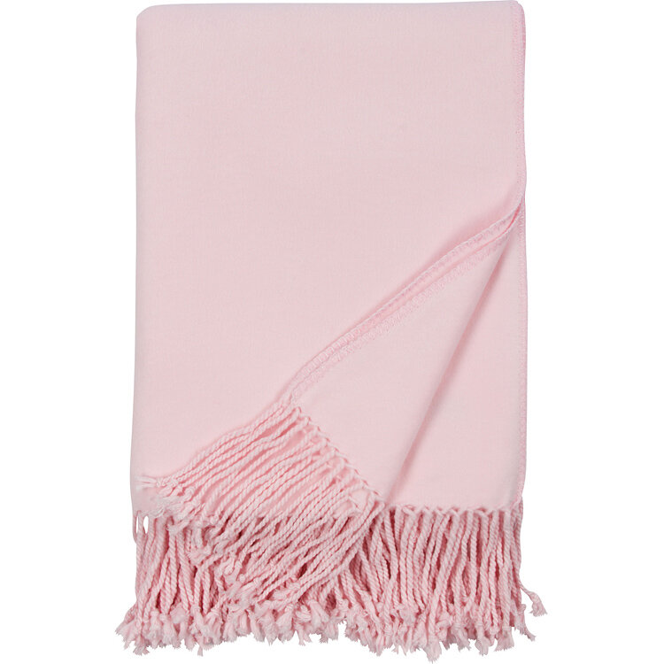 Luxxe Fringe Throw-Pink by Malibu Luxxe