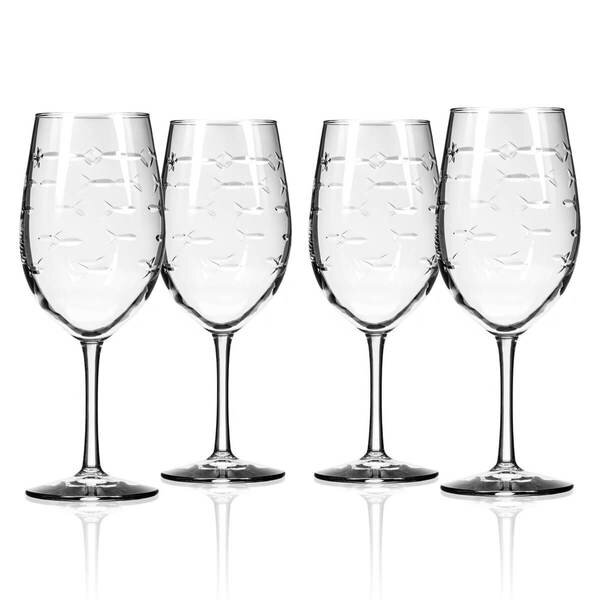 Rolf Glass Cyclone Stemless Wine Glass, Set of 4