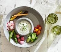 Marcus Chip and Dip Bowl By Blue Pheasant