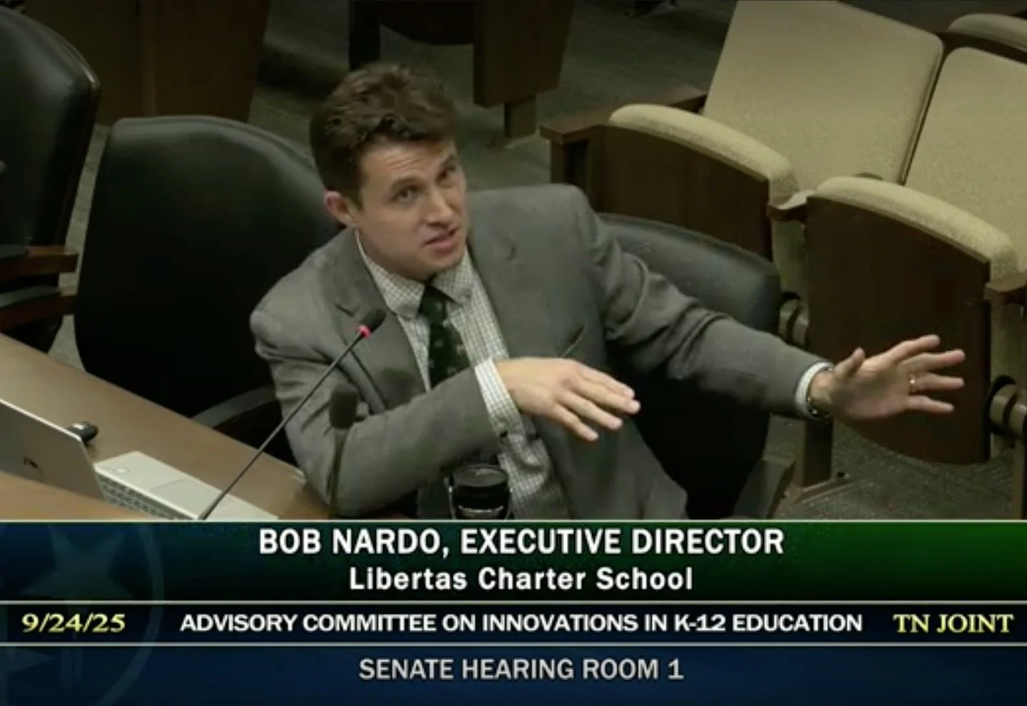 Last week, our executive director Bob Nardo presented to the Tennessee General Assembly&rsquo;s Advisory Committee on K-12 Innovation. Mr. Nardo was invited to address our legislators about how the state can improve student assessment and school acco