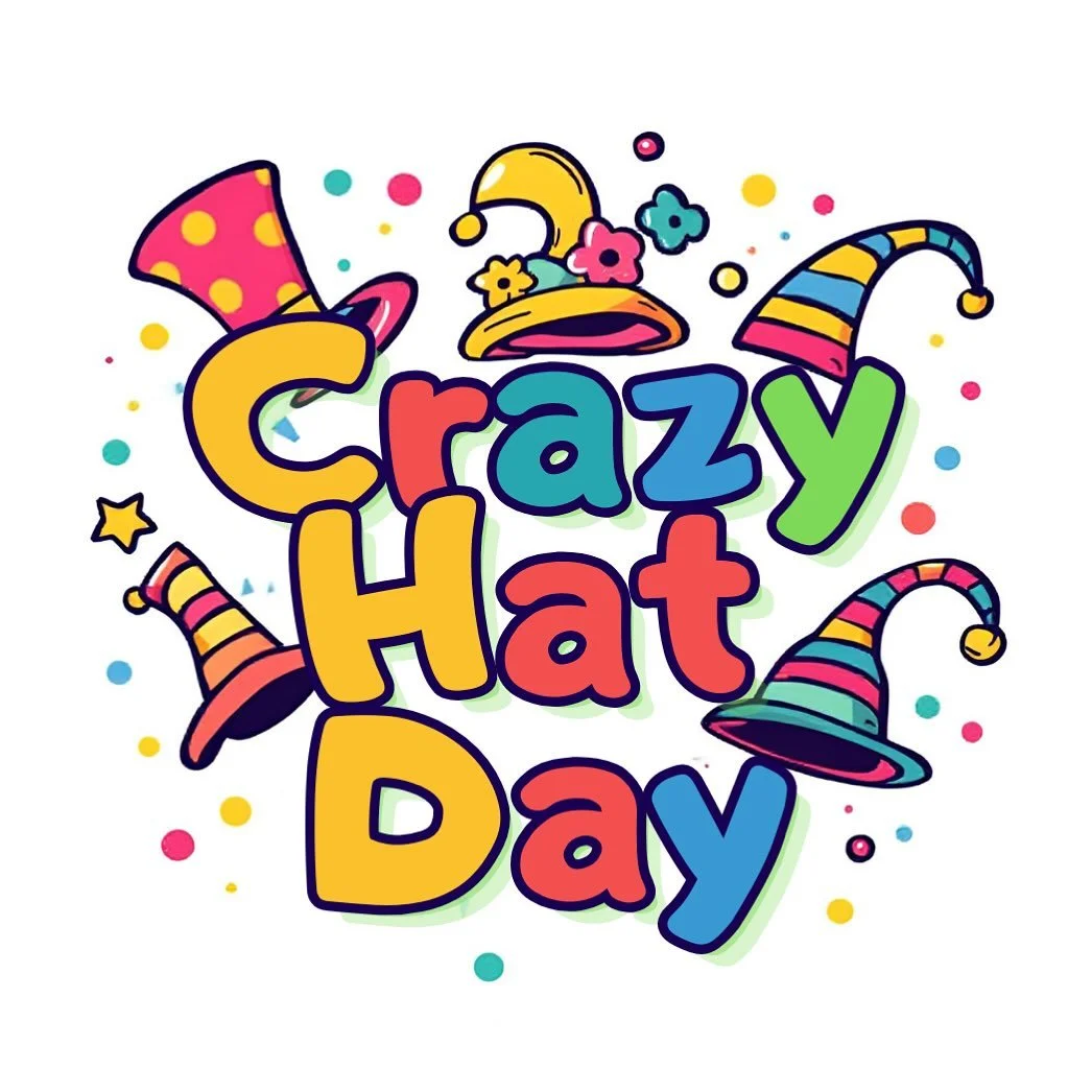 🎩 First Challenge to Unlock at $10,000!

When we hit $10K, everyone &mdash; students AND staff &mdash; gets to show off their craziest hats and headpieces for Crazy Hat Day! Be sure to indicate your child&rsquo;s name in the &ldquo;Honor&rdquo; sect