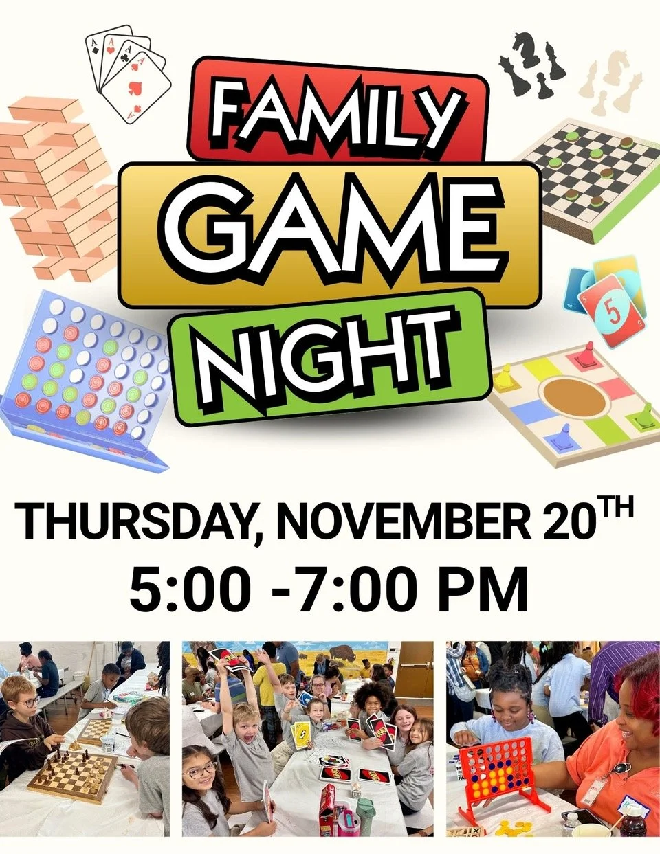 🎲 Libertas Lower &amp; Middle School Families! Join us tonight at the Lower School (3777 Edenburg) for Family Game Night from 5-7PM! 🎉

Don&rsquo;t forget to bring your own dinner &mdash; we&rsquo;ll have light refreshments ready for you.

Can&rsqu