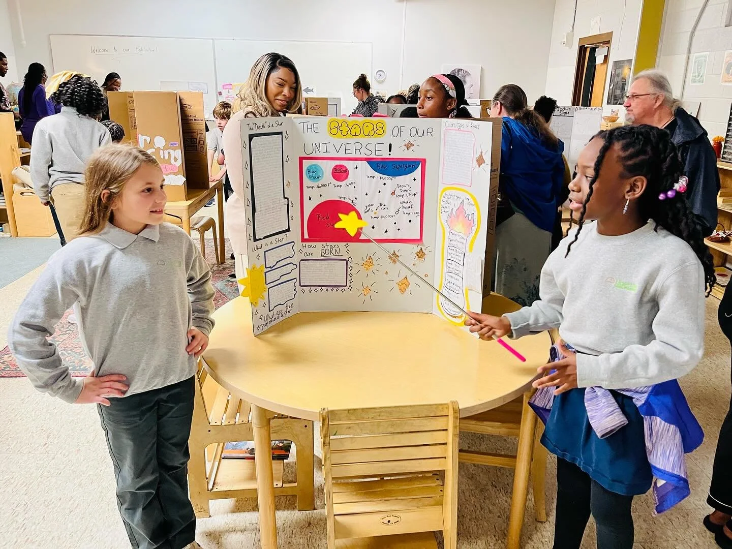 Last week, our 4th and 5th grade students presented on geology and the study of the universe during our Upper Elementary Exhibtion. 🔭