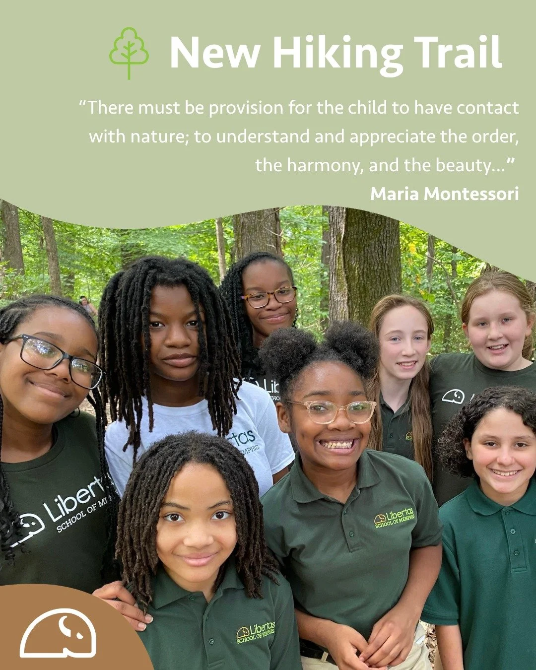 Did you know that Libertas has a nearly mile-long hiking trail through the woods on our new 34-acre middle school campus in the heart of Frayser? Students and teachers have been enjoying it on a regular basis all year. 🌱

In manual arts class, stude