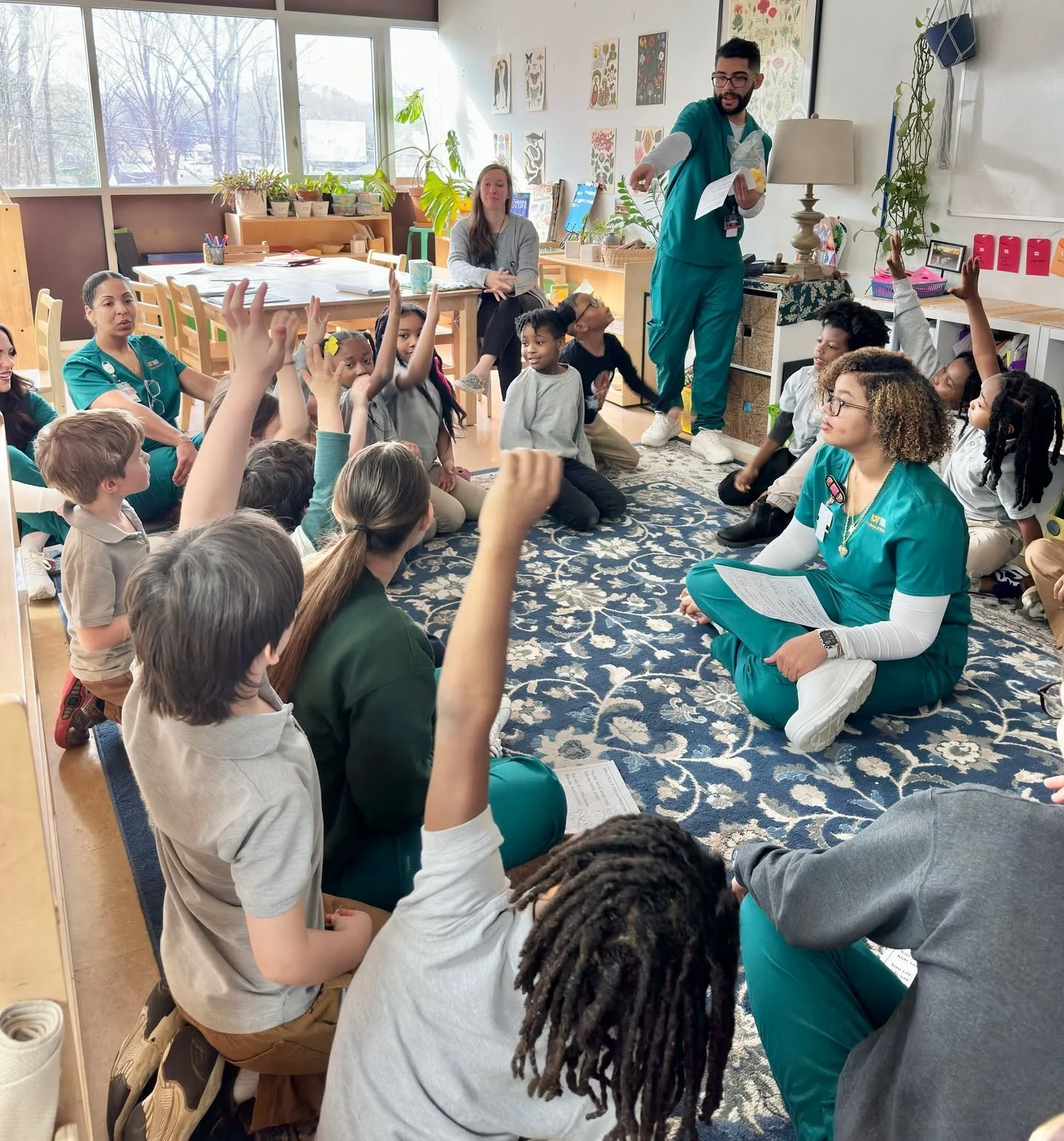 Thank you to the nursing students from UT Health Science Center for visiting our primary and lower elementary classrooms, sharing important lessons on handwashing, nutrition, dental hygiene, sleep, anti-bullying, and more. We&rsquo;re grateful for th