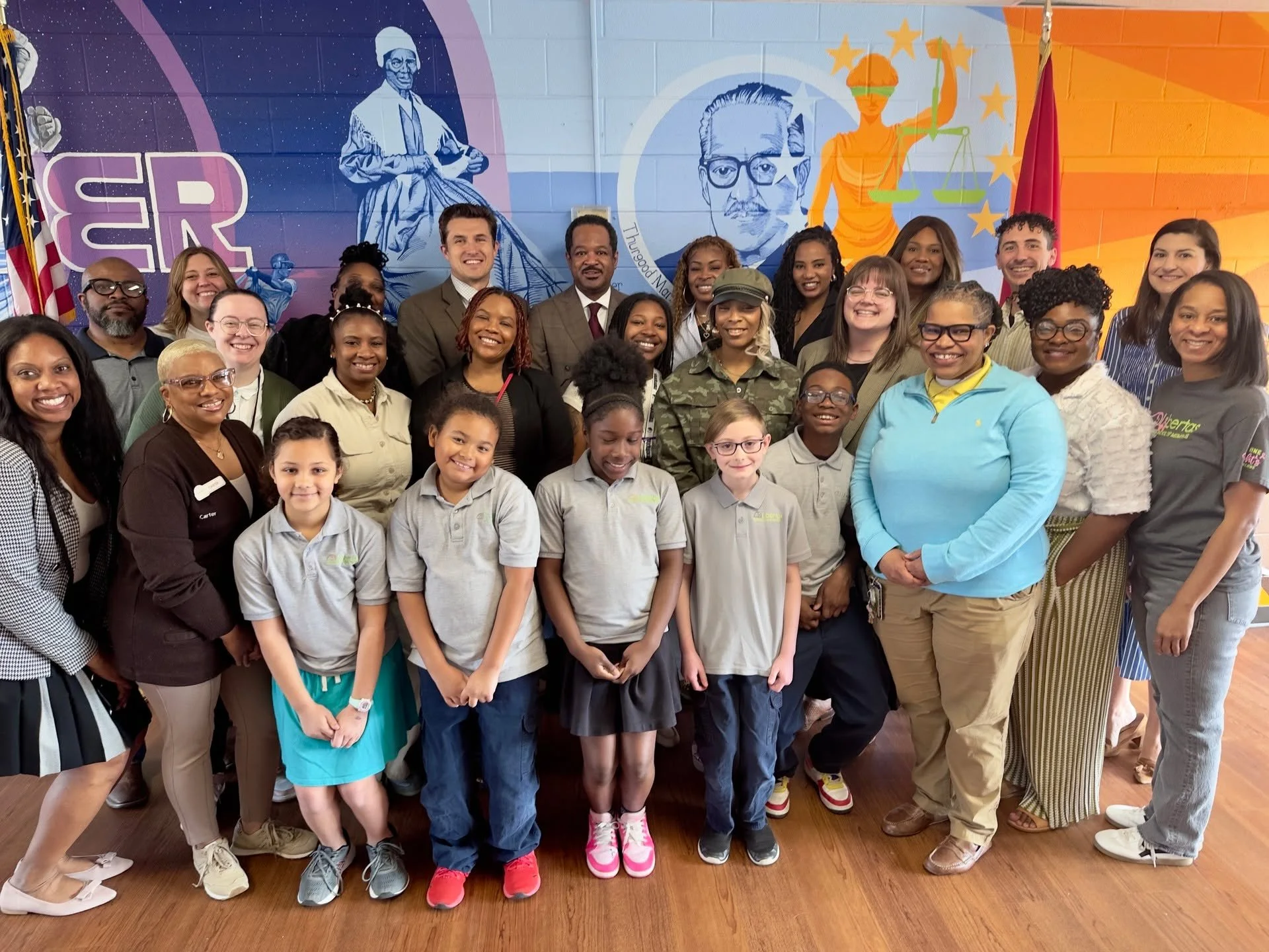 Libertas was honored to host Dr. Rod Richmond, Superintendent of Memphis Shelby County Schools, for homecoming to his very own childhood school, Brookmeade Elementary, which became Libertas in 2015.

Visiting alongside our friend, school board member
