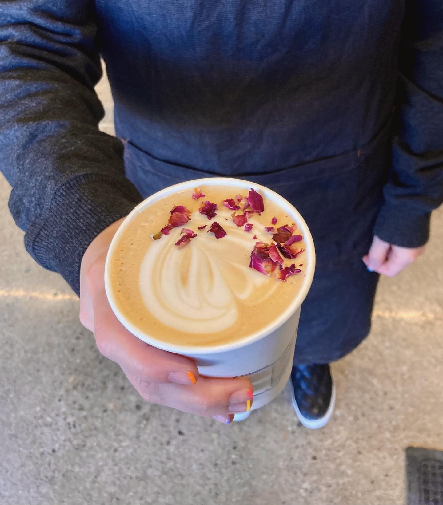 We&rsquo;ve got Rose lattes for this wonderful springtime! All Phos drinks are FREE this Sunday @contrastchurch for Easter! Come say hi and grab one 🌹