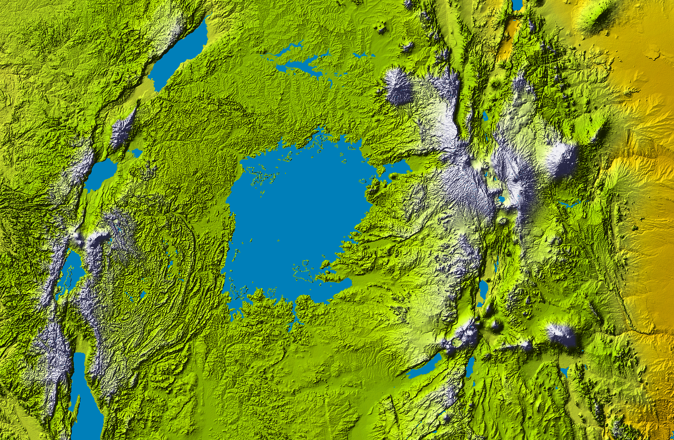 map of kenya