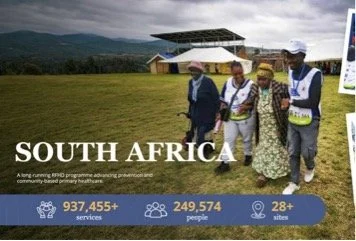 giving page with the words South Africa on the image