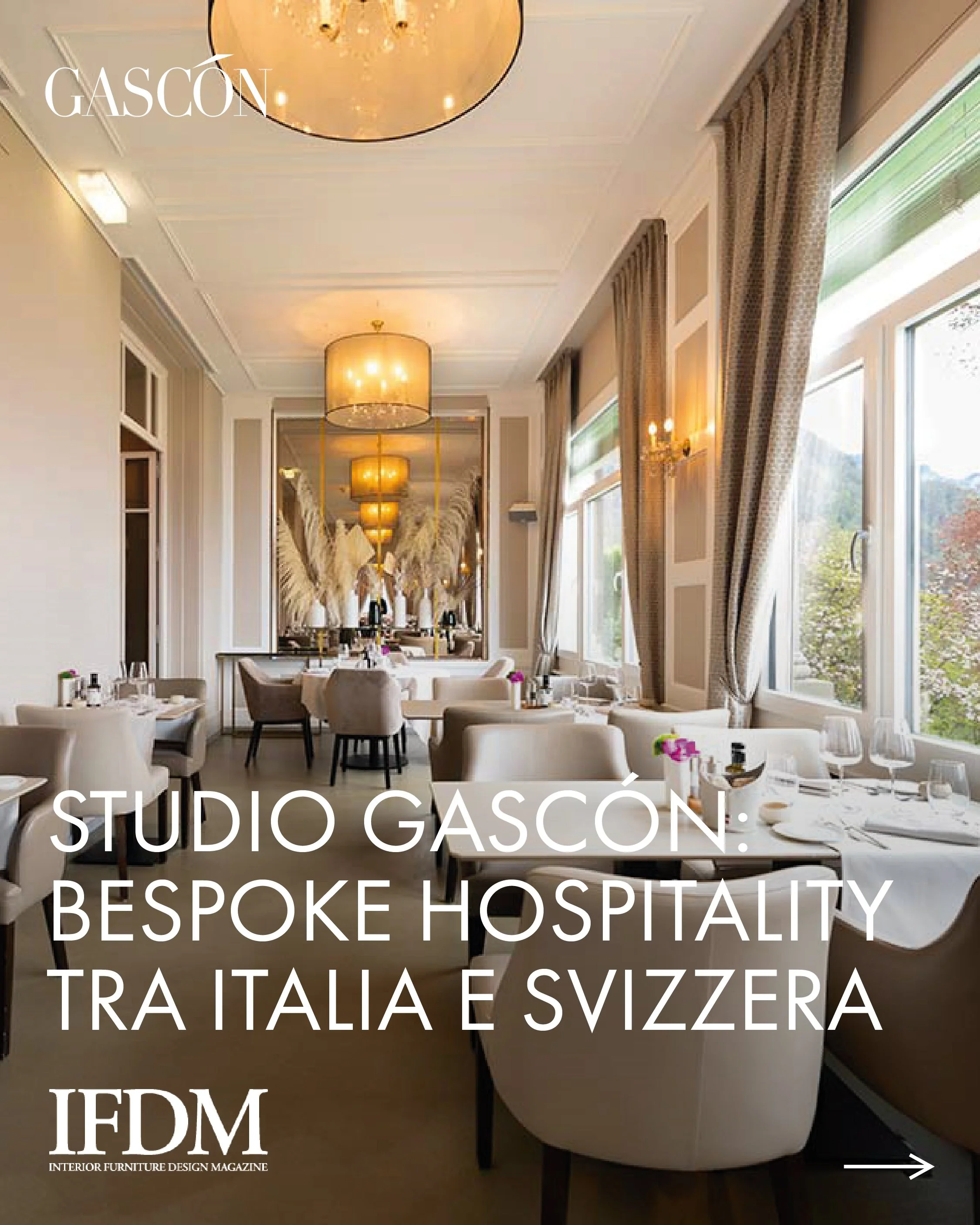 Studio Gascón sviluppa progetti bespoke per l’hospitality tra Italia e Svizzera, coniugando eleganza, funzionalità e identità del luogo.