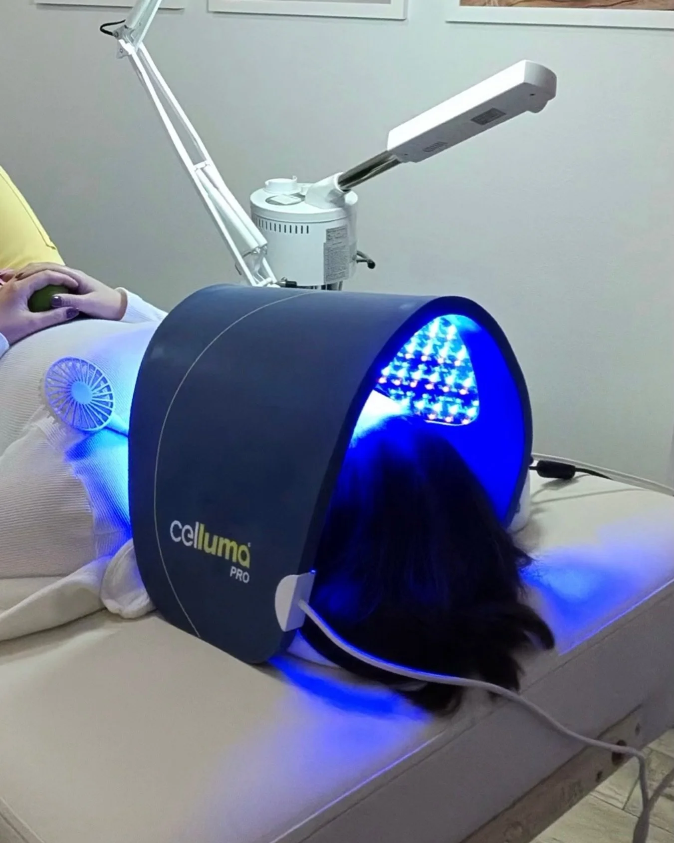 Blue light, but make it skincare. 🦋 LED kills acne-causing bacteria and calms inflammation &mdash; glow incoming.