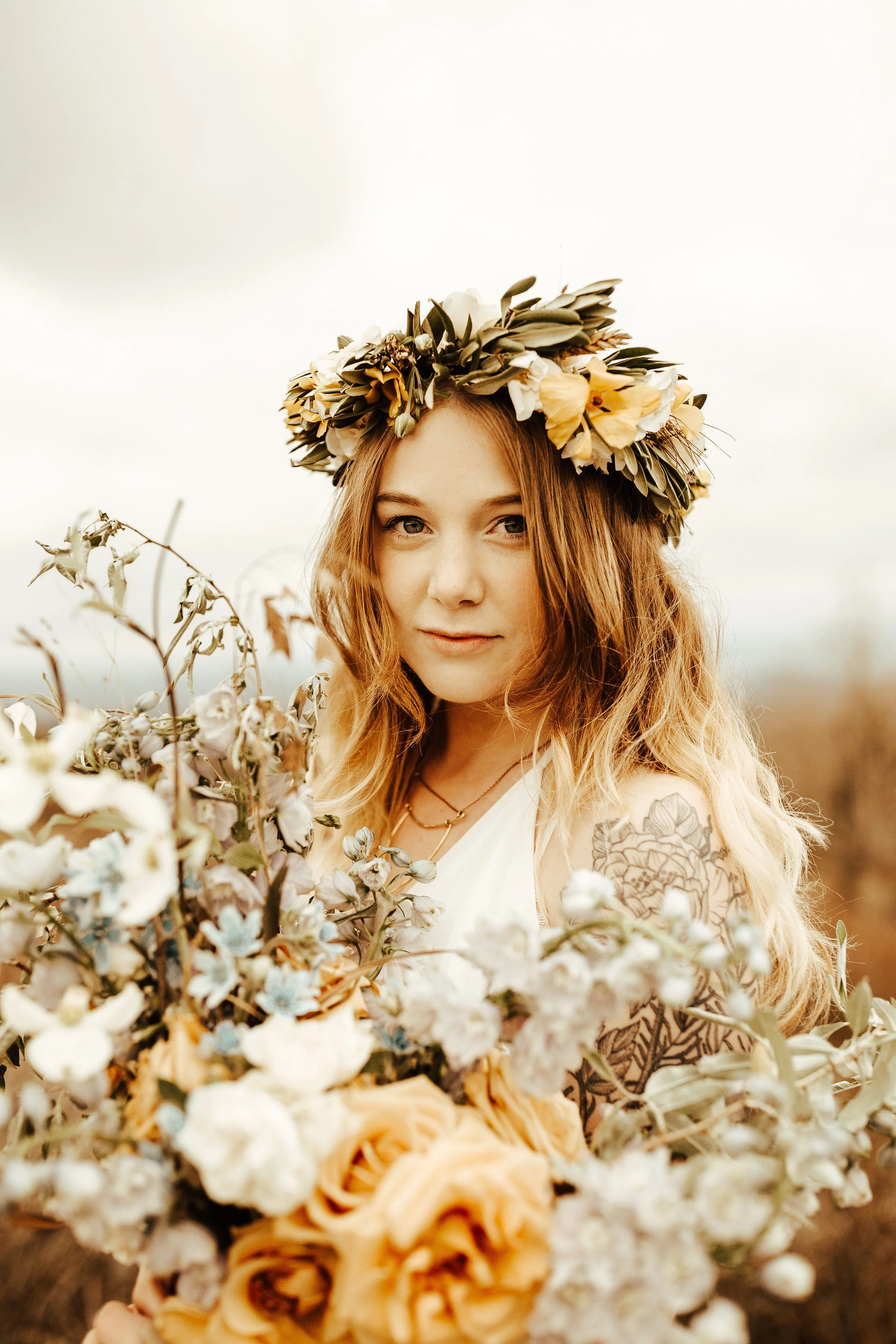 Best Flower Crowns For Timeless Romantic Brides Carbon And Co