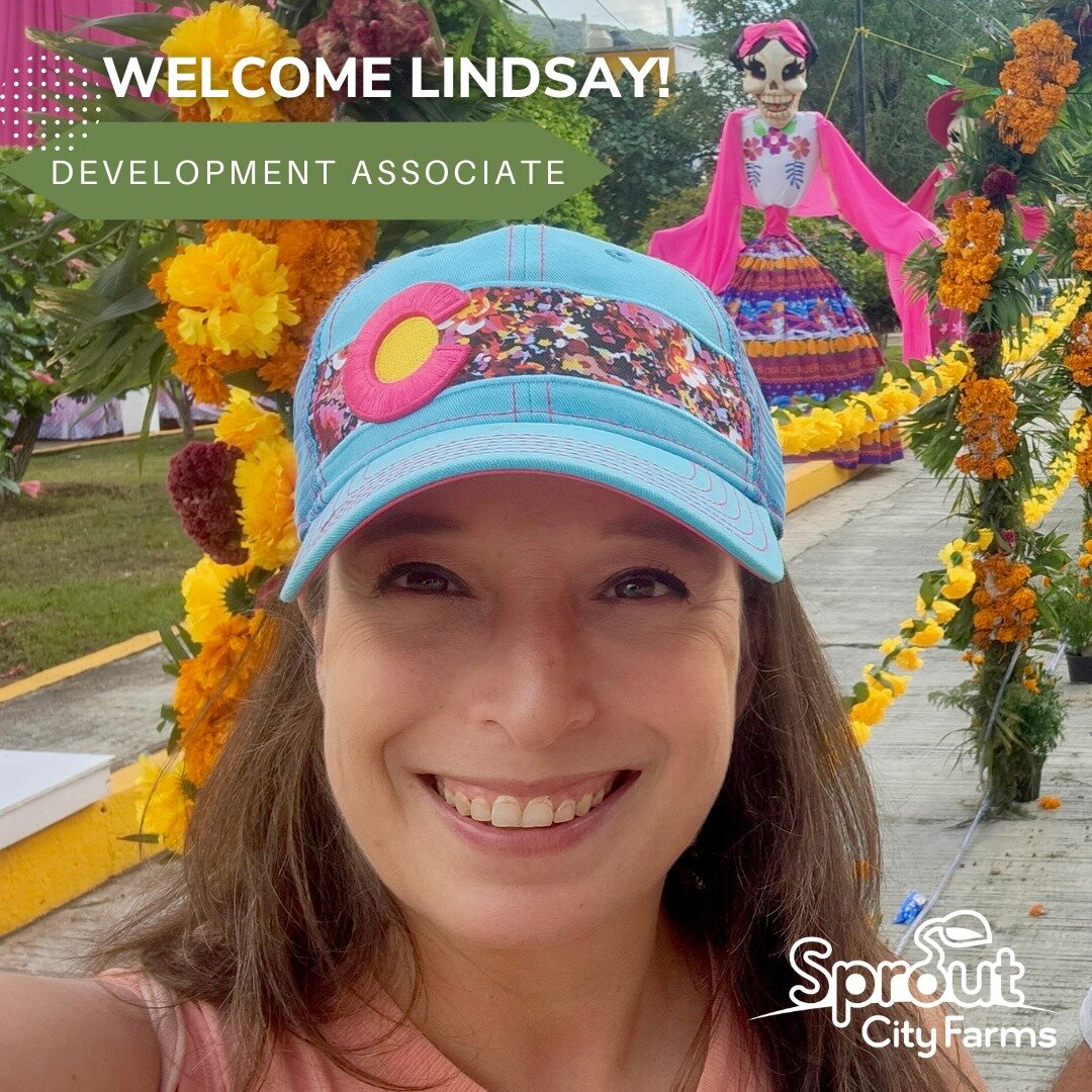 Sprout City Farms' fundraising team is growing! Please give a warm welcome to Lindsay (she/her), our new Development Associate!!

Lindsay was born and raised in Colorado, and has spent time living in both Fort Collins and the Denver Metro Area, where