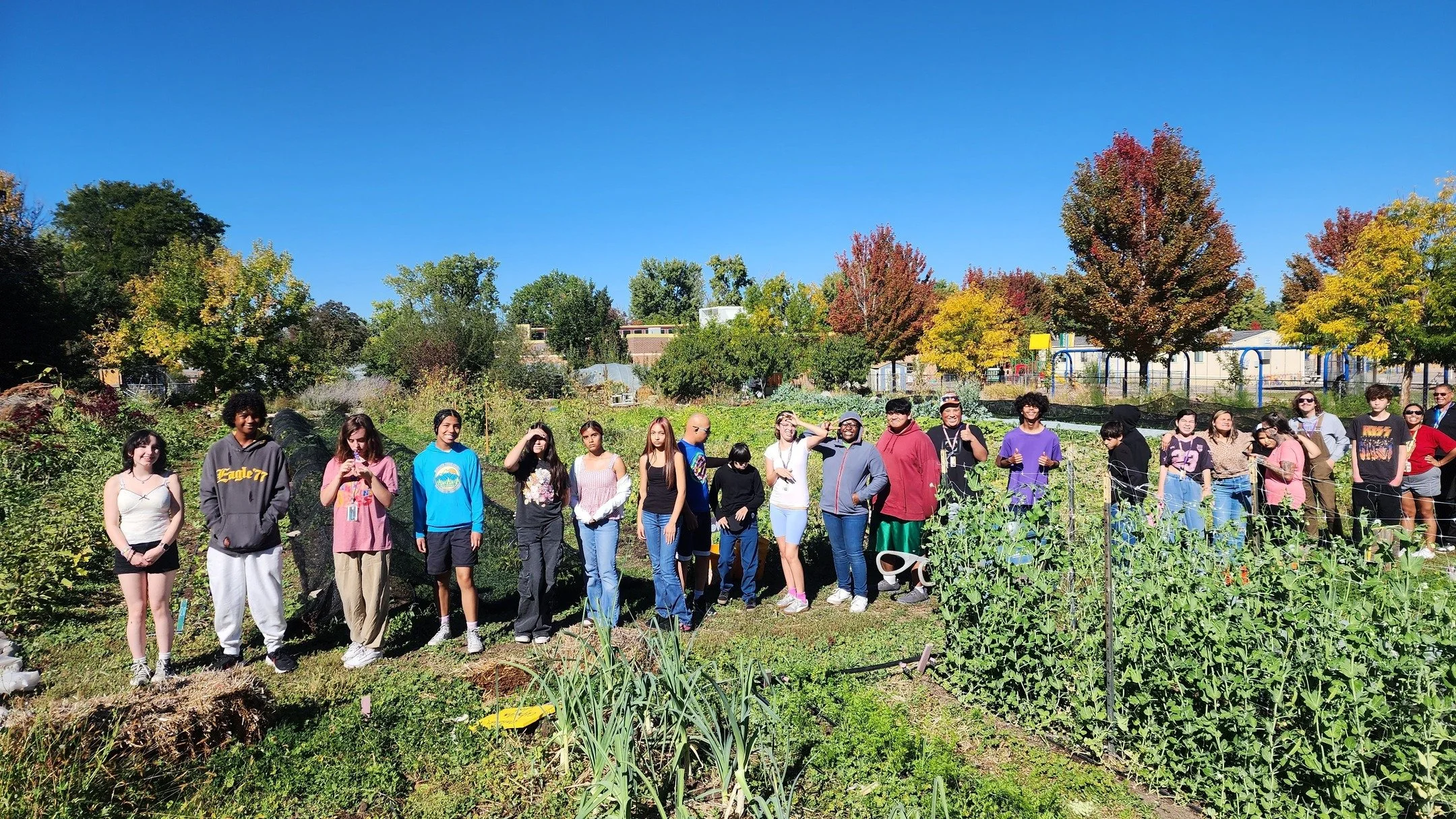 From concrete to chlorophyll! 🌿 Our field trip with North High School was all about discovering the science growing right under our noses. 
🍅 A huge thank you to the bright students and dedicated educators from North High for a wonderful day!