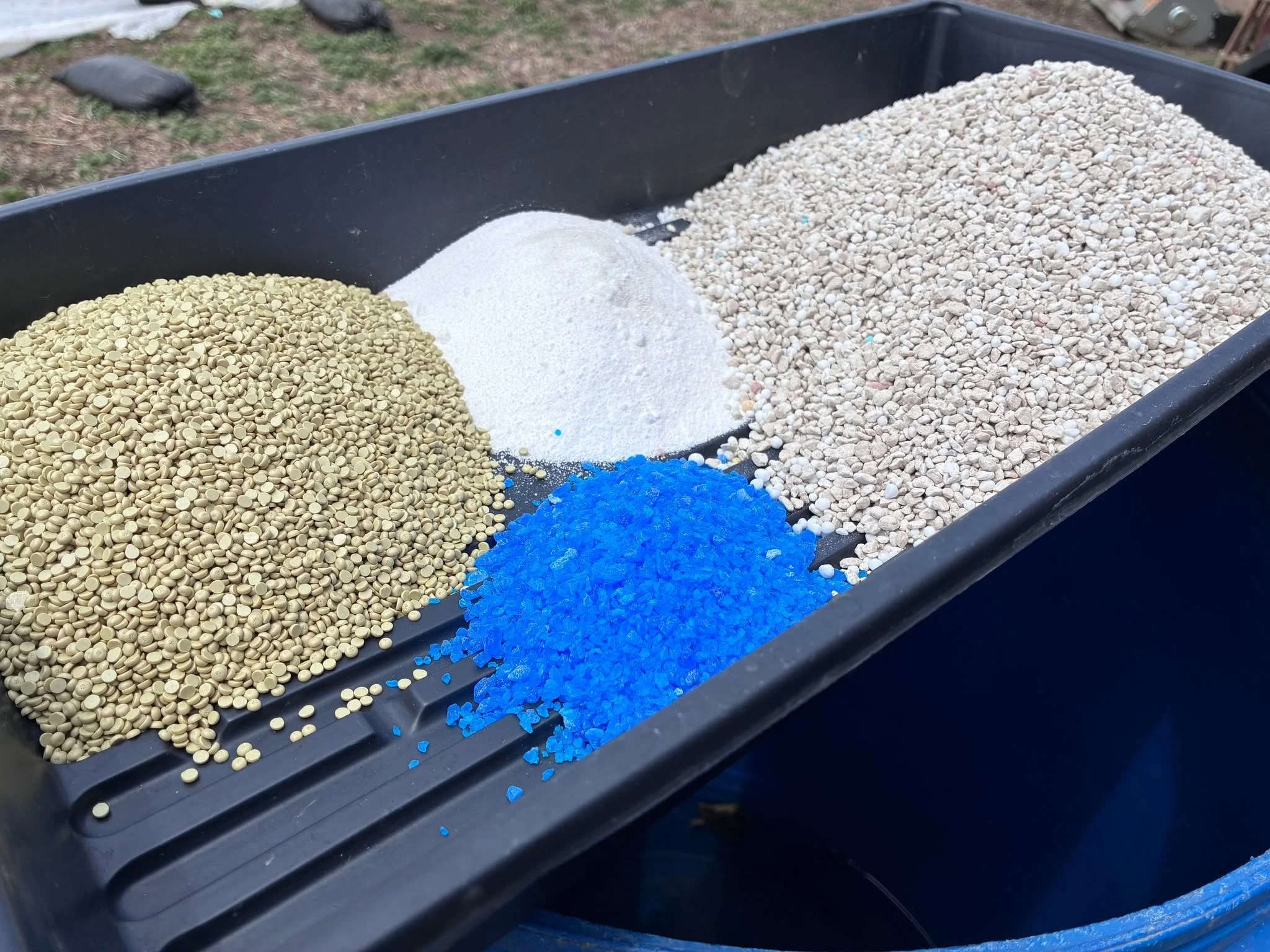 Feed the soil to feed the plants! 

Last week the crew at MAP were finishing up adding minerals to the soil. After testing the soil, we make sure to add specific nutrients into the soil to help bring it back in balance. This helps us make sure we are
