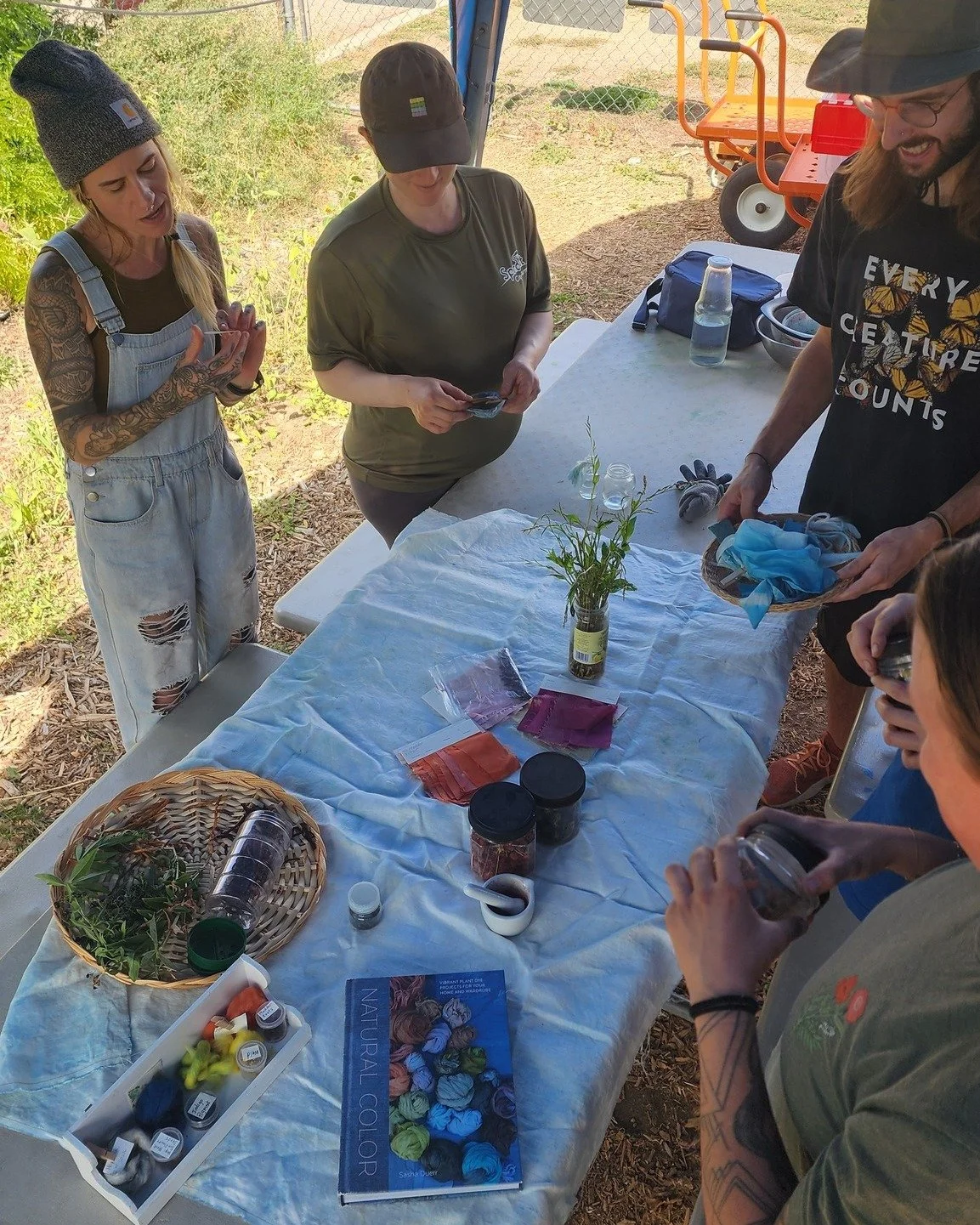 We had the most vibrant Lunch &amp; Learn session last month when we welcomed the talented Janelle Sowers - @fuzzyalchemist - to DGS to teach us all about the magic of natural dyes, proving that local color is possible!

Janelle is a fiber artist and