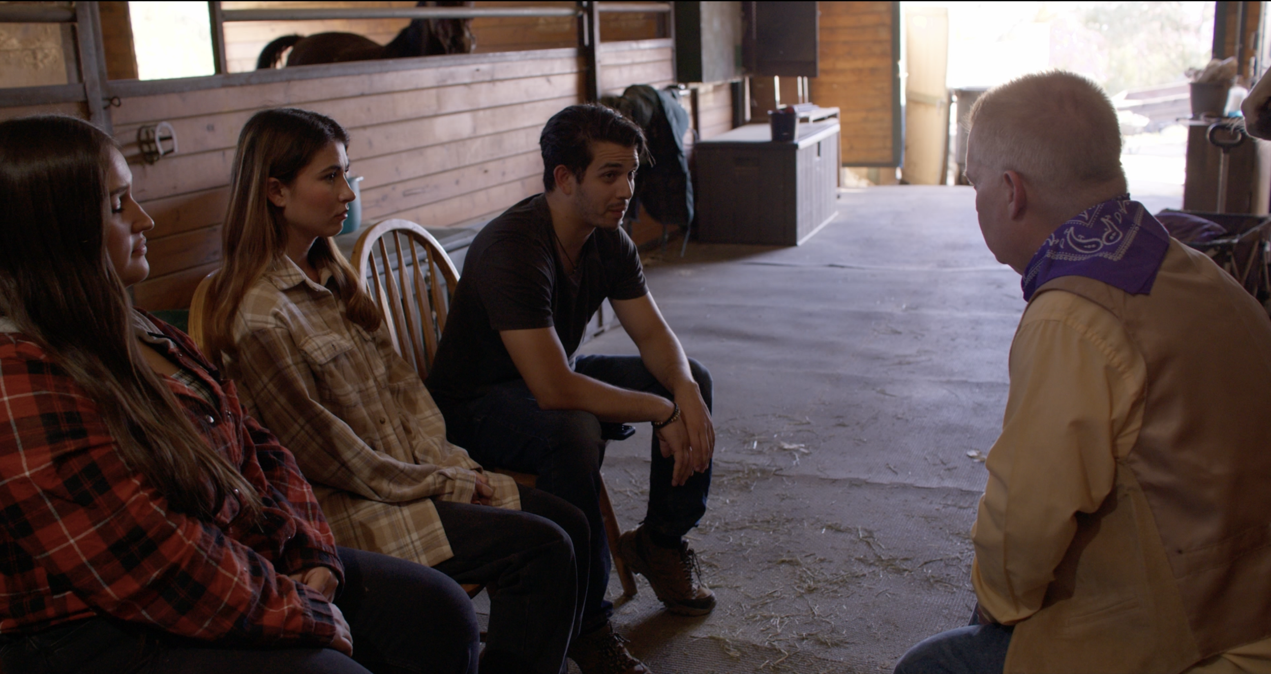 "The Ballads of Horse Killer" -  (48 Hours Film Festival).........Andres Losoya as Camper #1, Katrina Pullin as Camper #2, Katherine Miller as Camper #3, and Doug Macleay as Counselor
