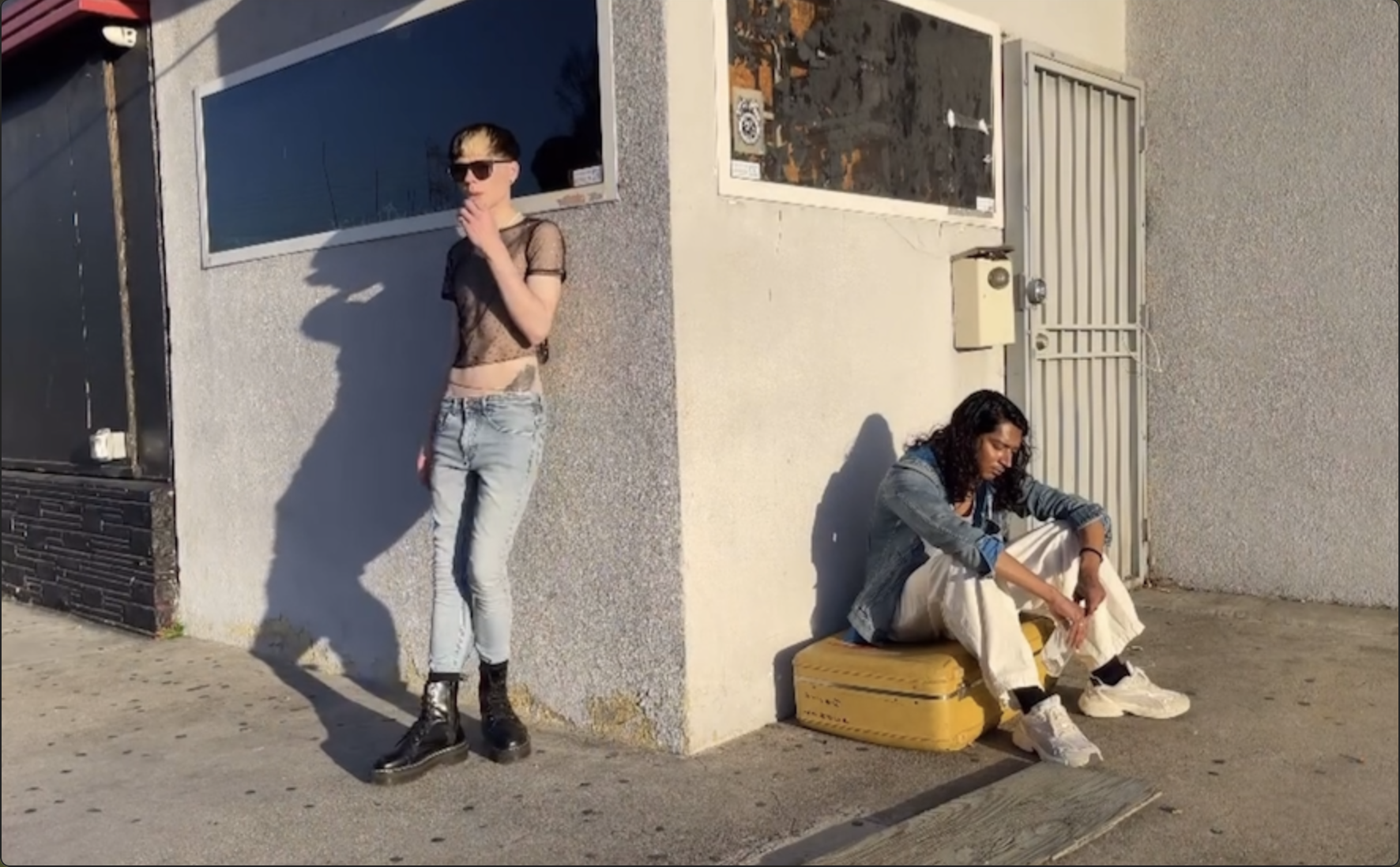 A Homeless & A Queer Guys - Short Film.....

Brady Allio as Queer Guy