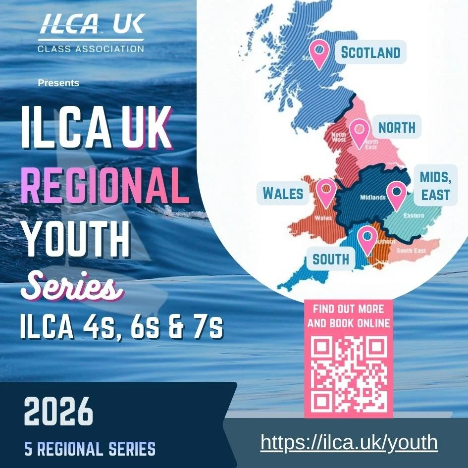 ILCA UK map of Youth Regions