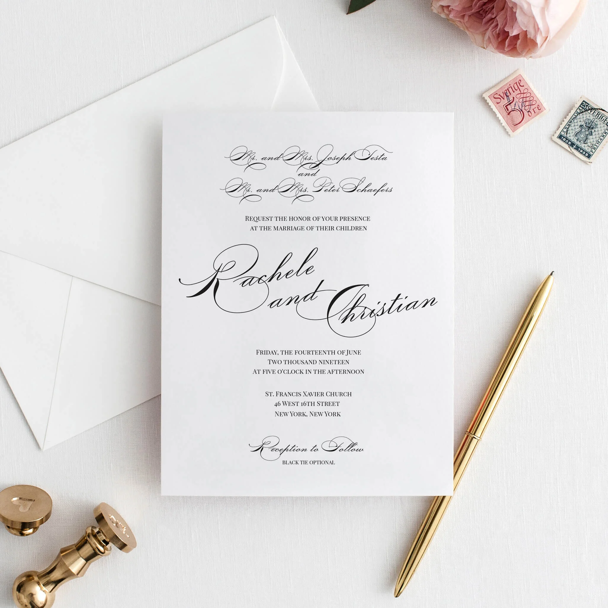 Scripted Love | Wedding Invitation