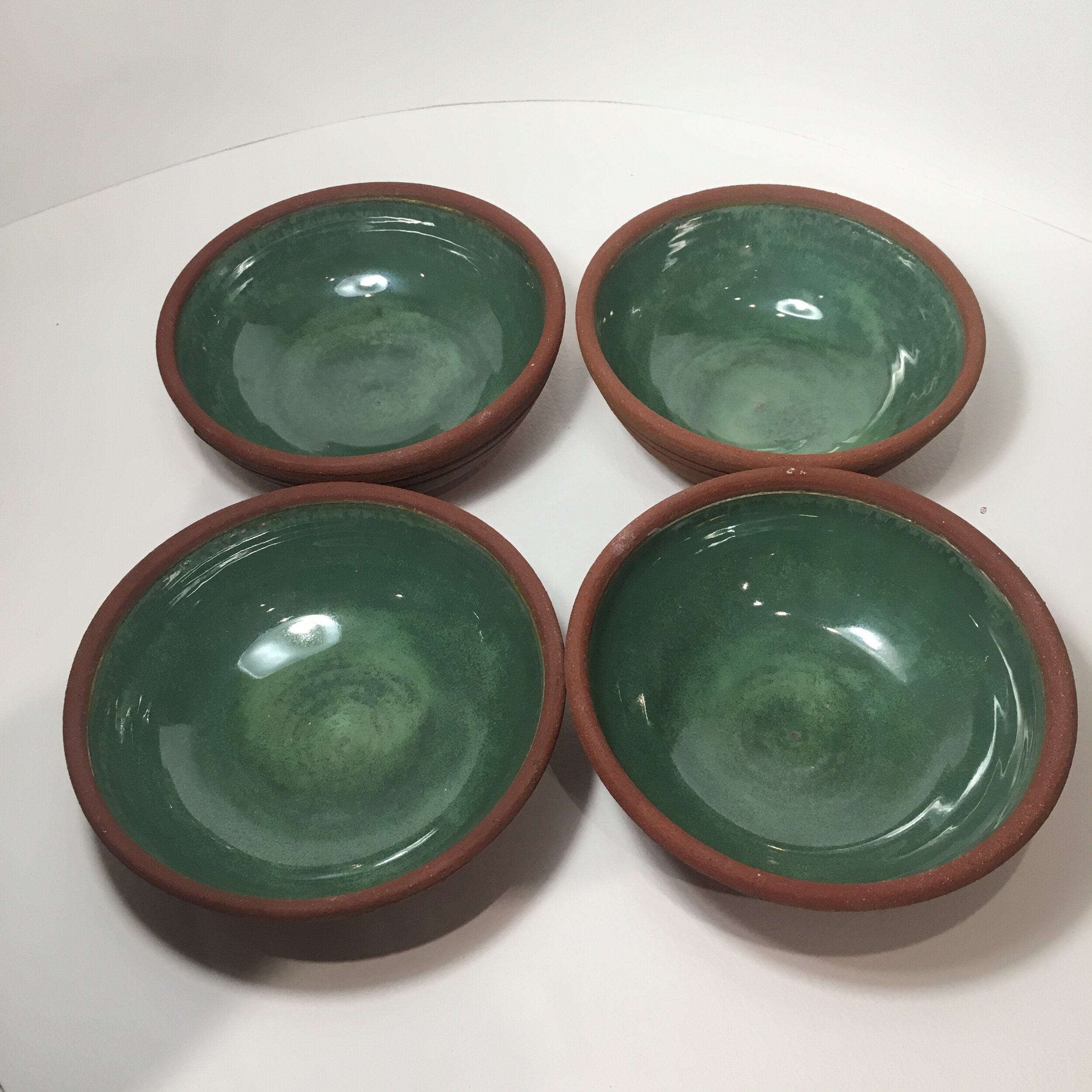 Green Stoneware Bowl