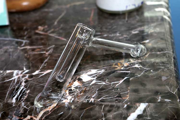 Clear/Gray) Glass Perc Tobacco Water Pipe/Bong w/Blown Glass Hole Design &  Bowl