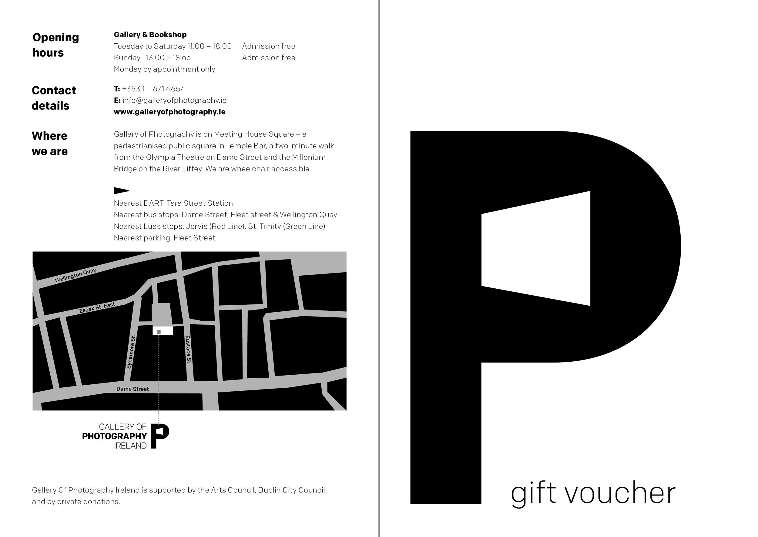 Gallery of photography gift card