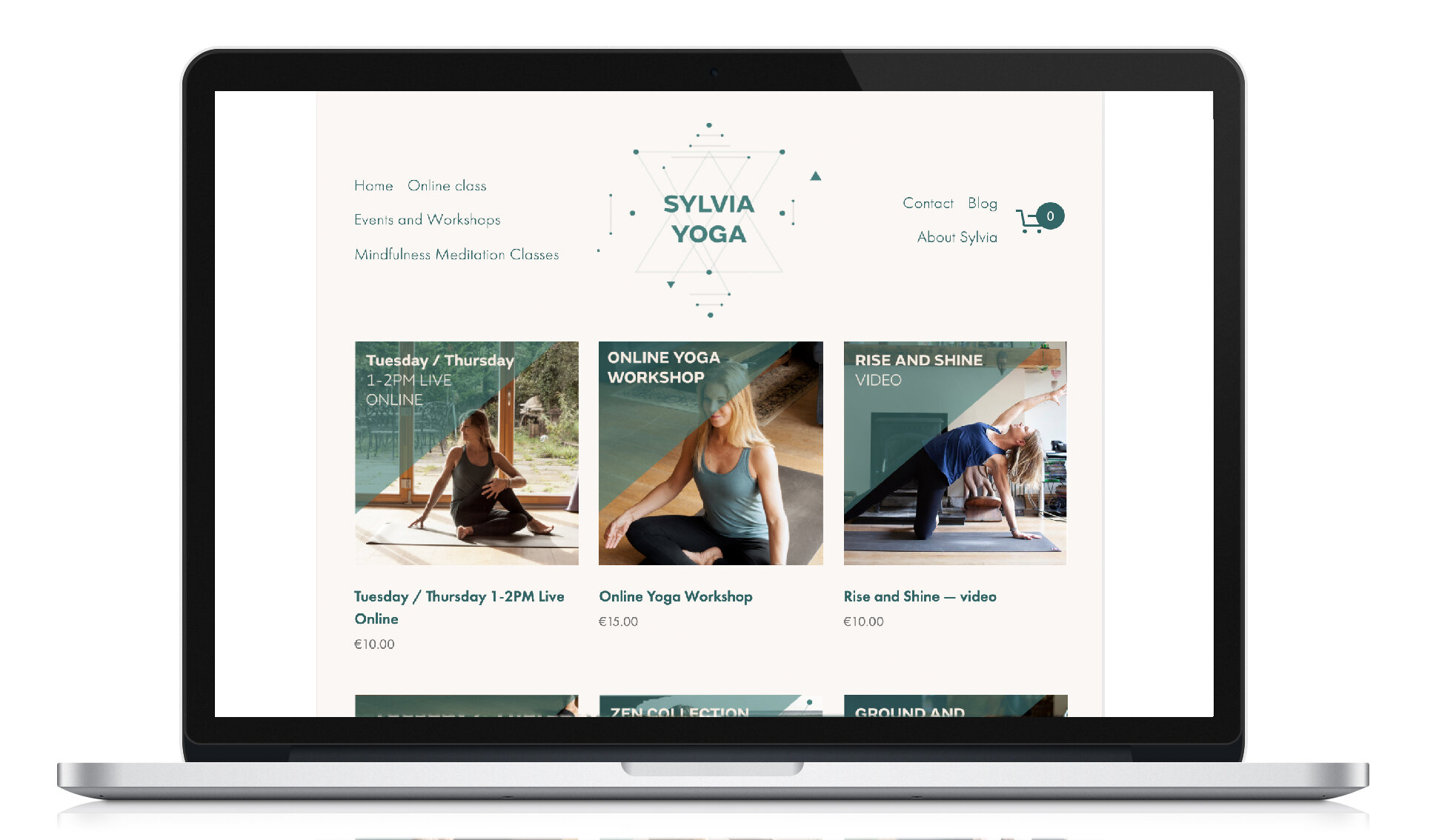 Wellbeing consultant e-commerce website design