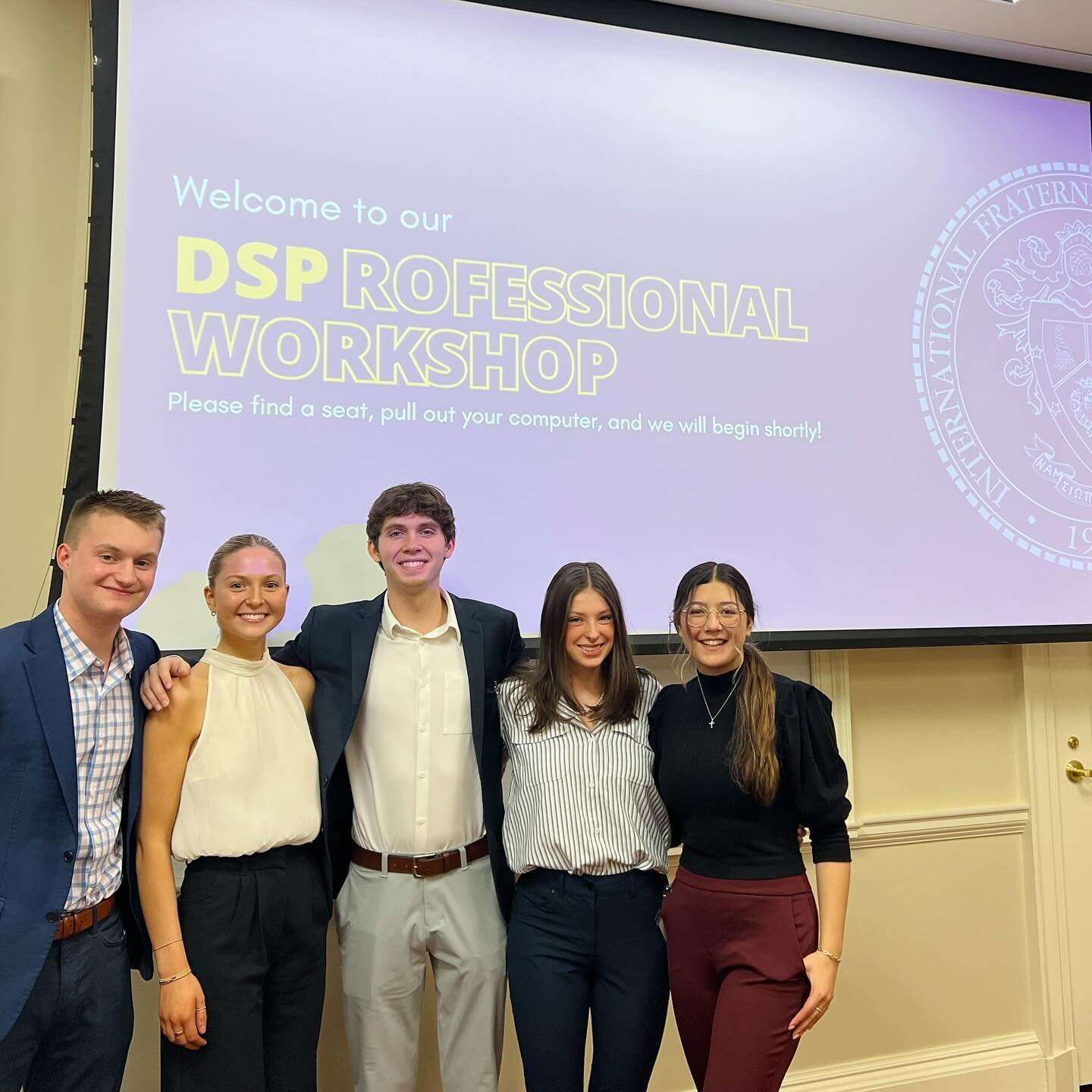 Last Friday, we held our DSP Professional Development Showcase! This event showcased all of the wonderful professional opportunities that a DSP has to offer. In addition to interview help and resume review, Brothers talked about major-specific career